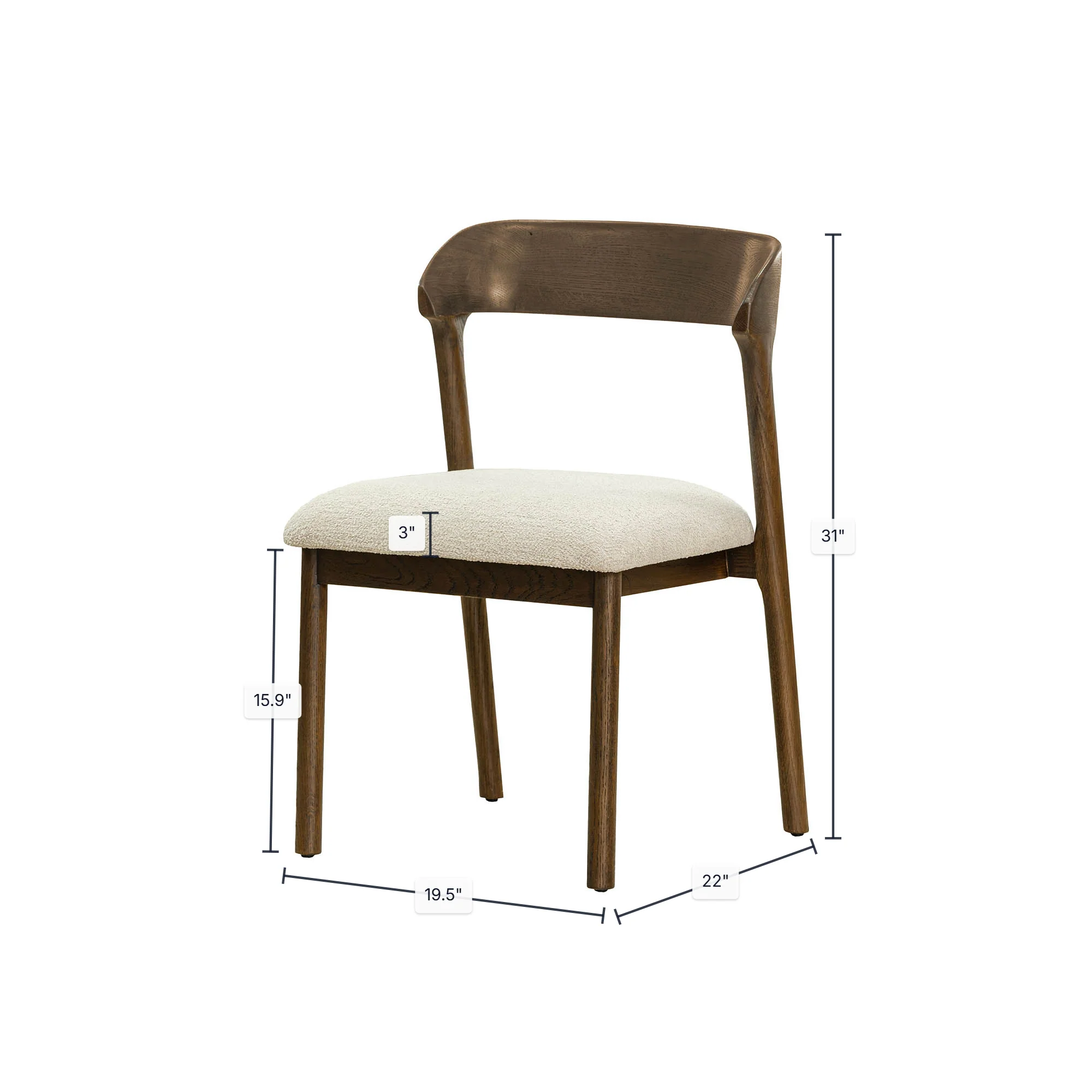 Abstract Dining Chair - Image 3
