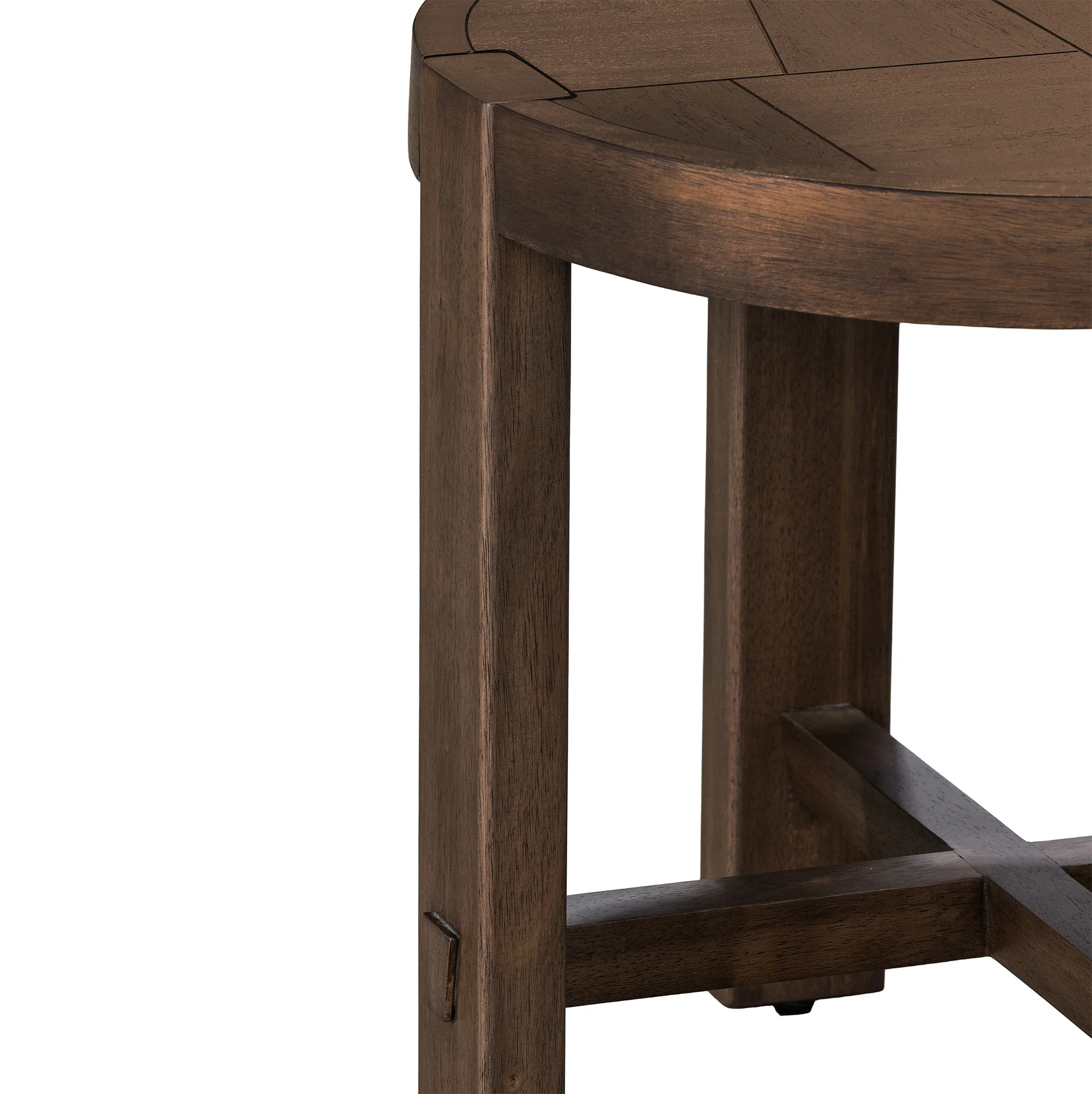 Abstract Side Table - Smoked Acacia - Image 6