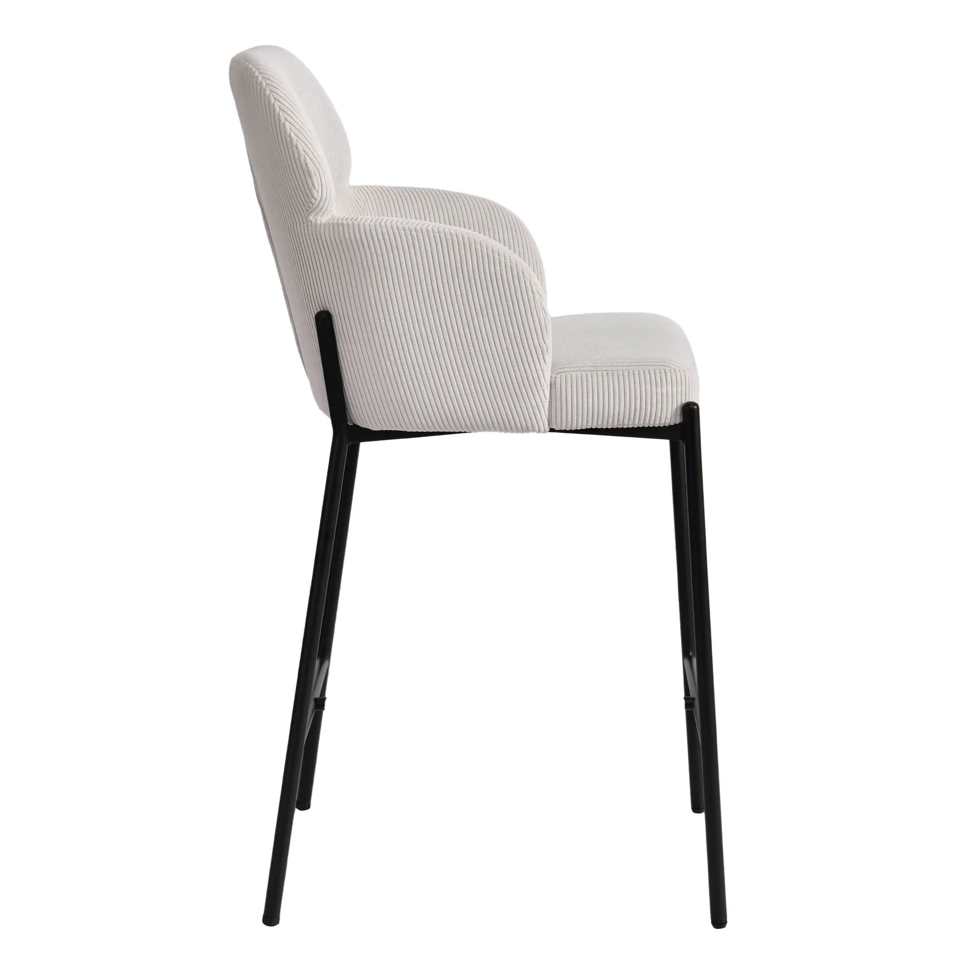 Allegra Counter Stool - Corduroy White - Image 7