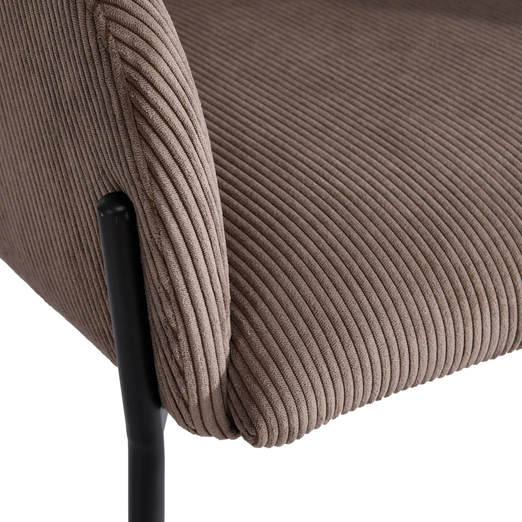 Allegra Dining Chair - Corduroy Brown - Image 10