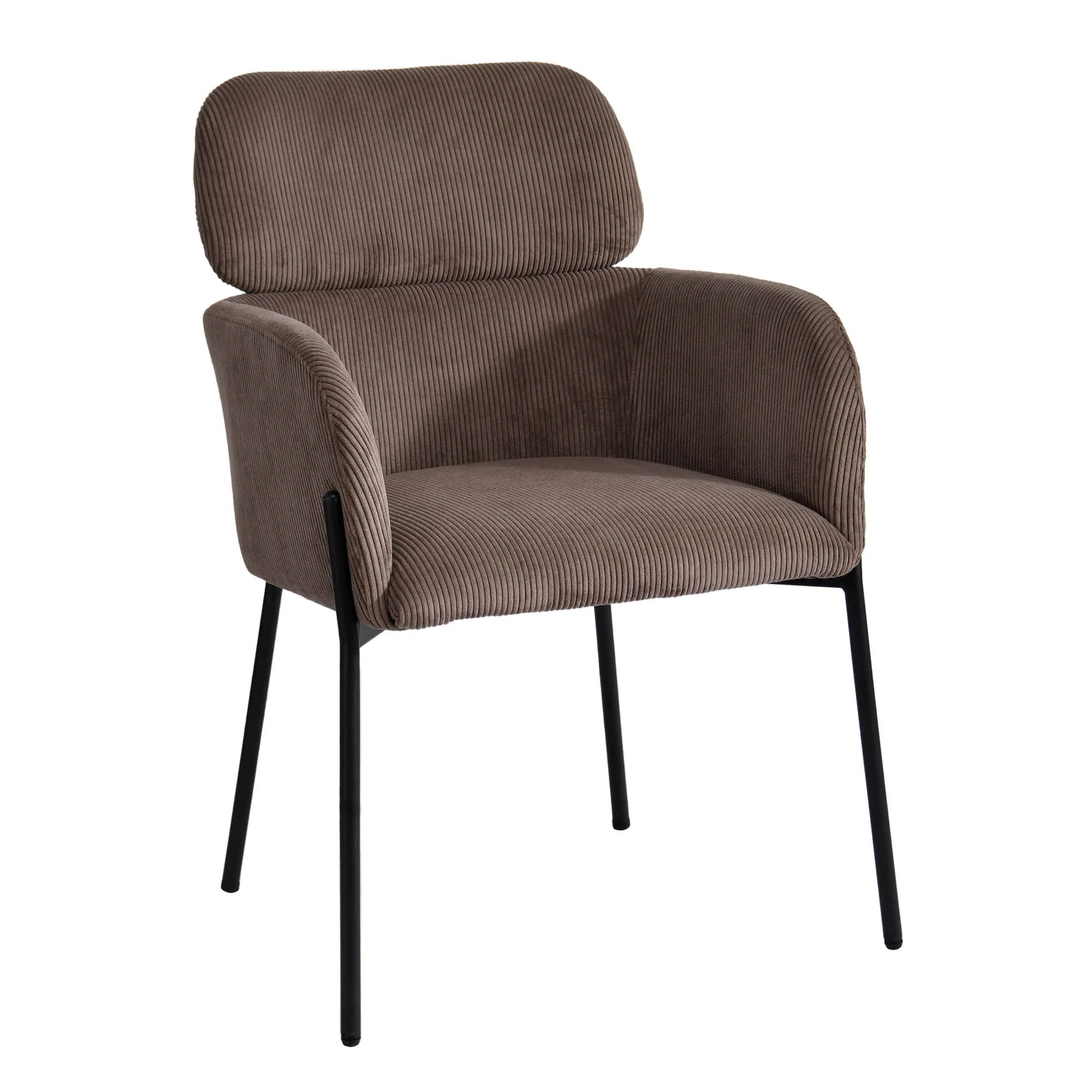 Allegra Dining Chair - Corduroy Brown - Image 6
