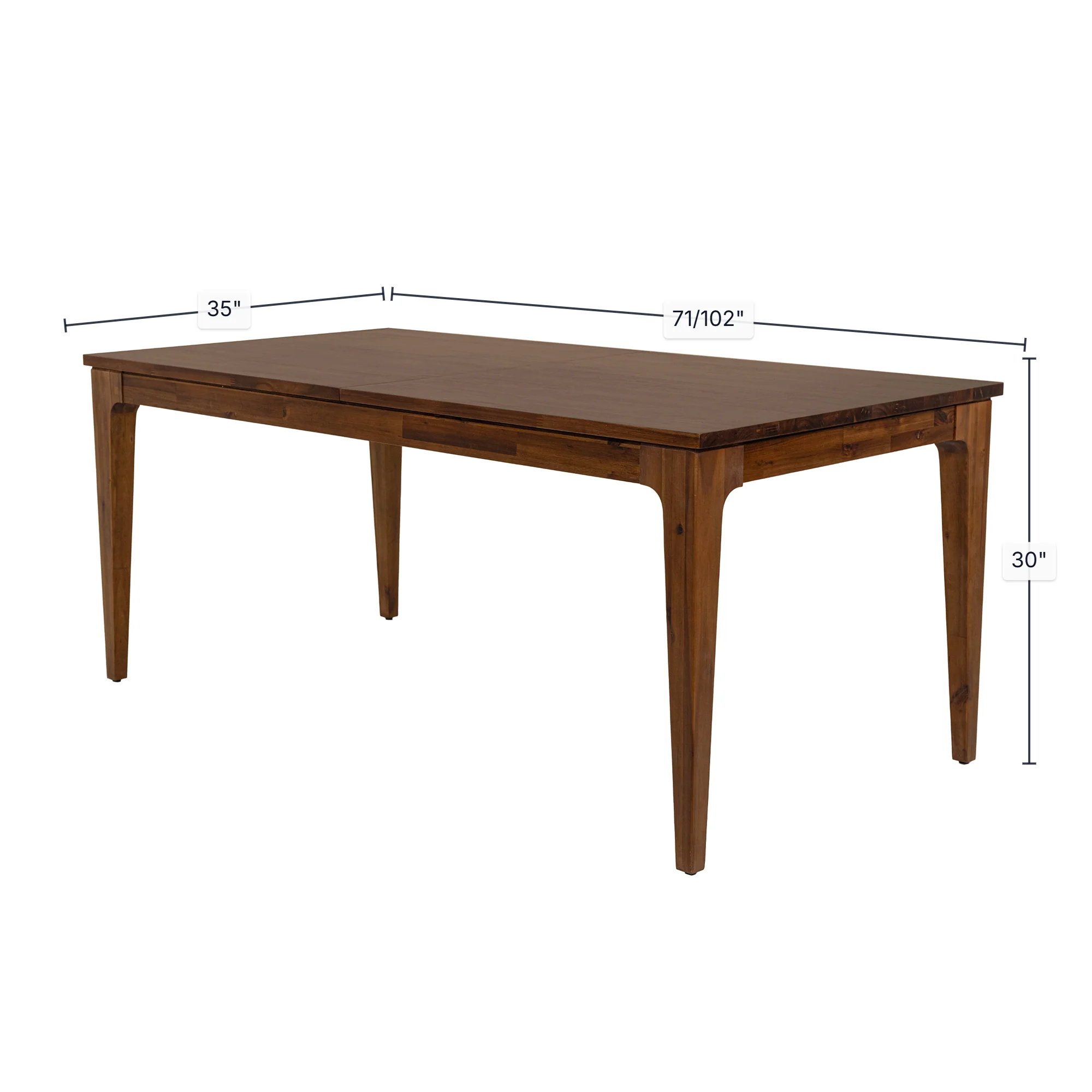 Allure Extension Dining Table 71/102" - Image 3