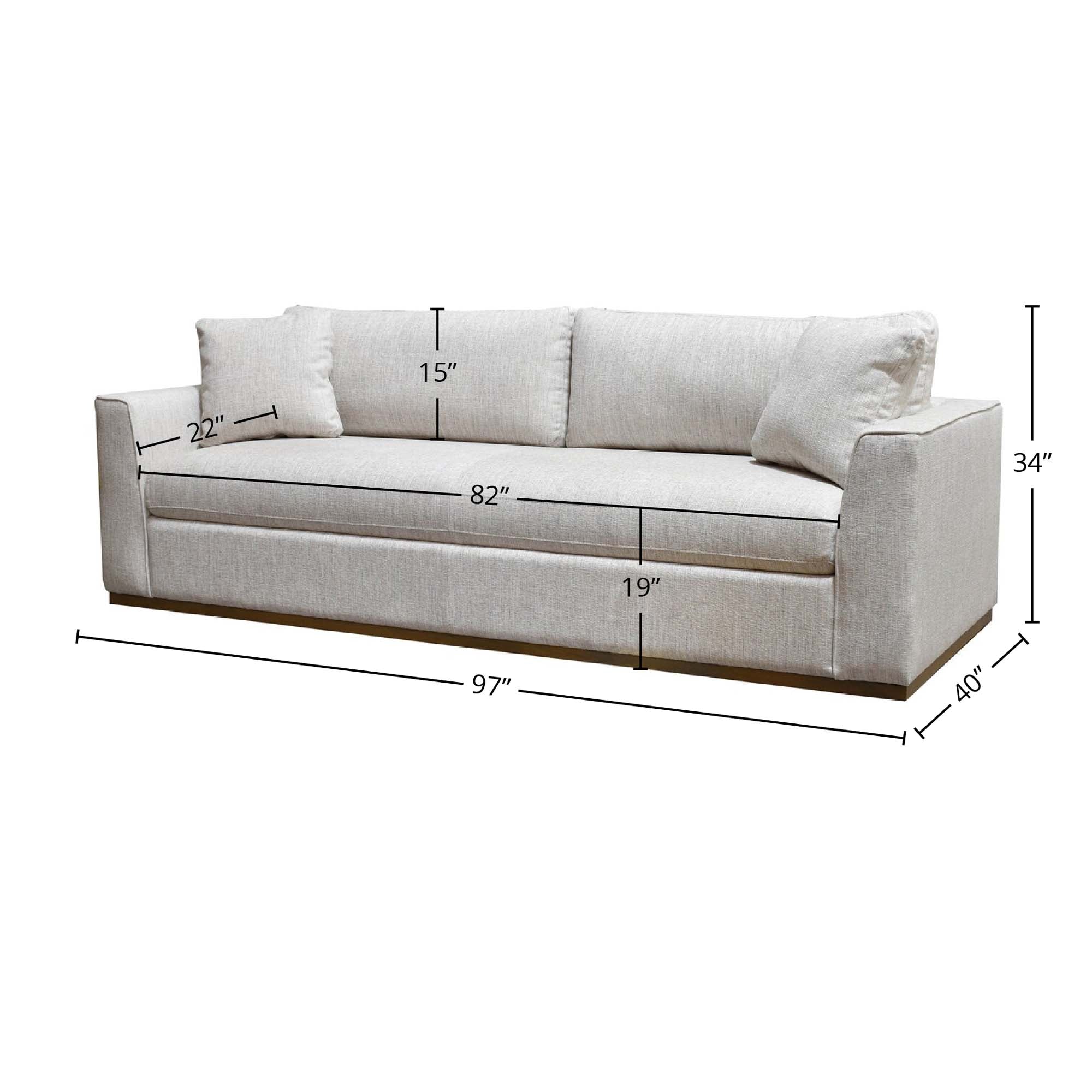 Anderson Sofa - Woven Linen - Image 3