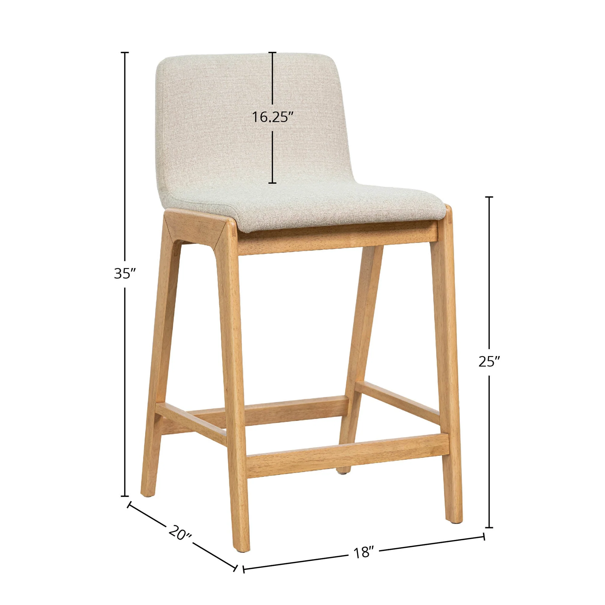 Arizona Counter Stool - Oatmeal - Image 3