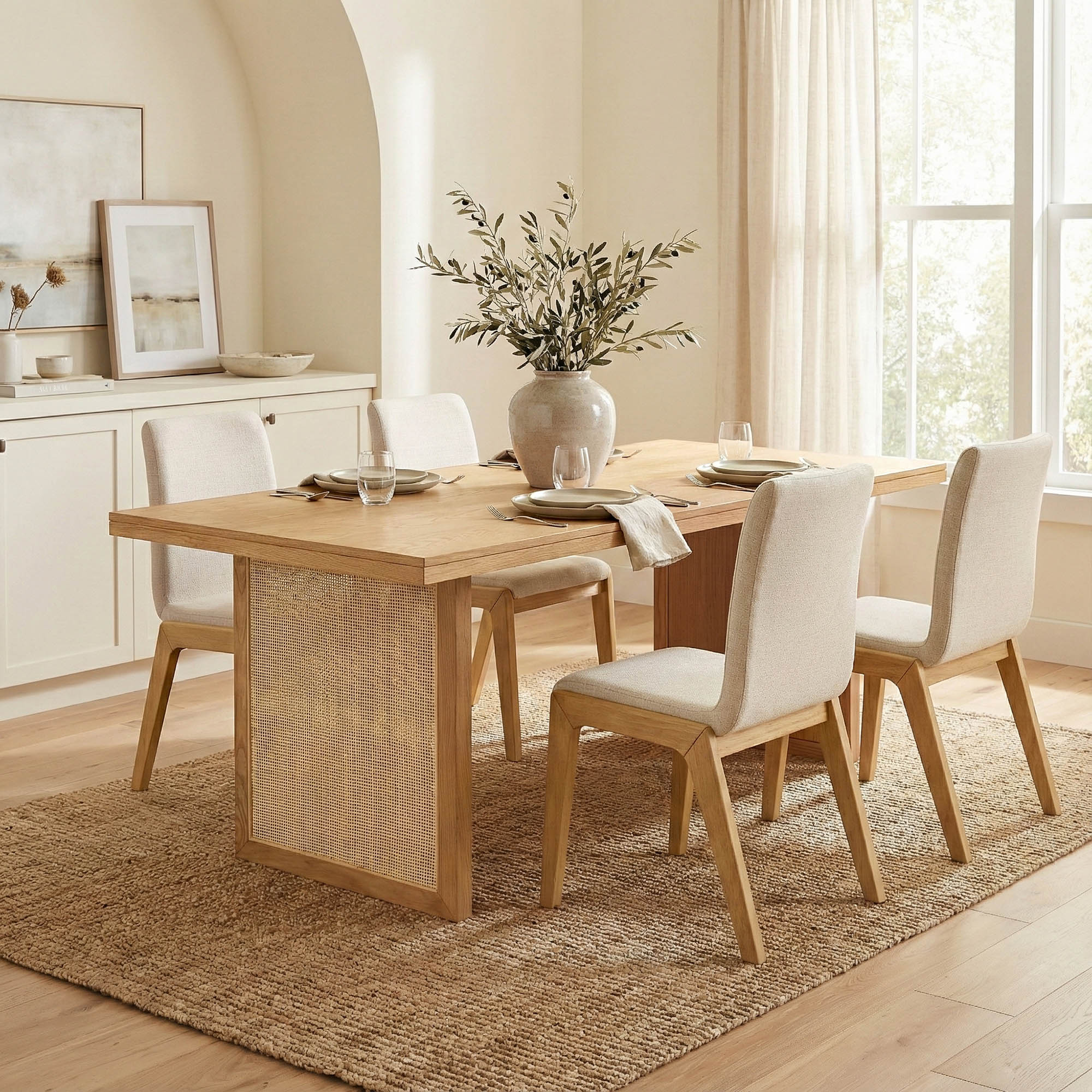 Arizona Dining Chair - Oatmeal - Image 2