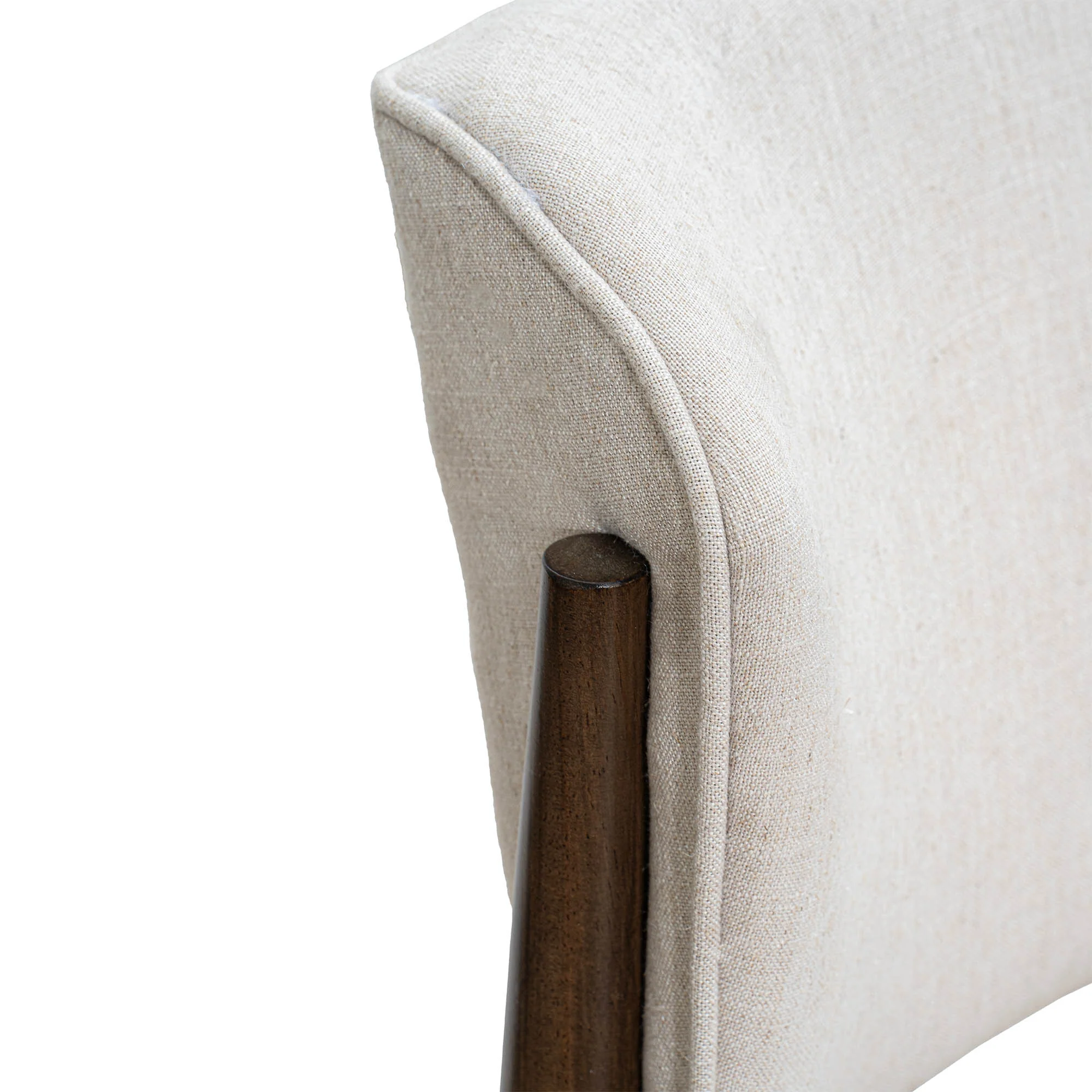 Athens Dining Chair - Linen Taupe - Image 7