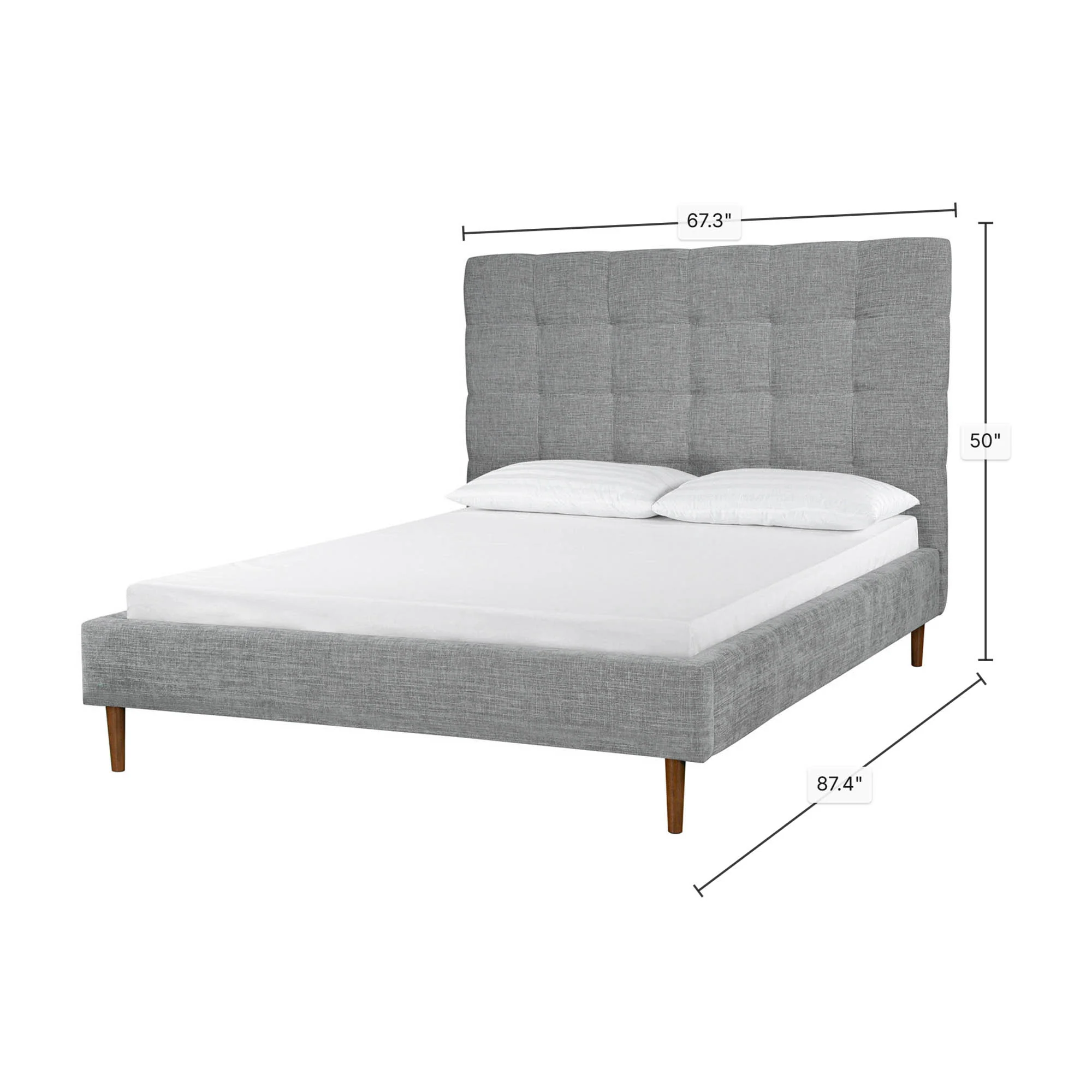 Audrey Queen Bed - Slate - Image 3