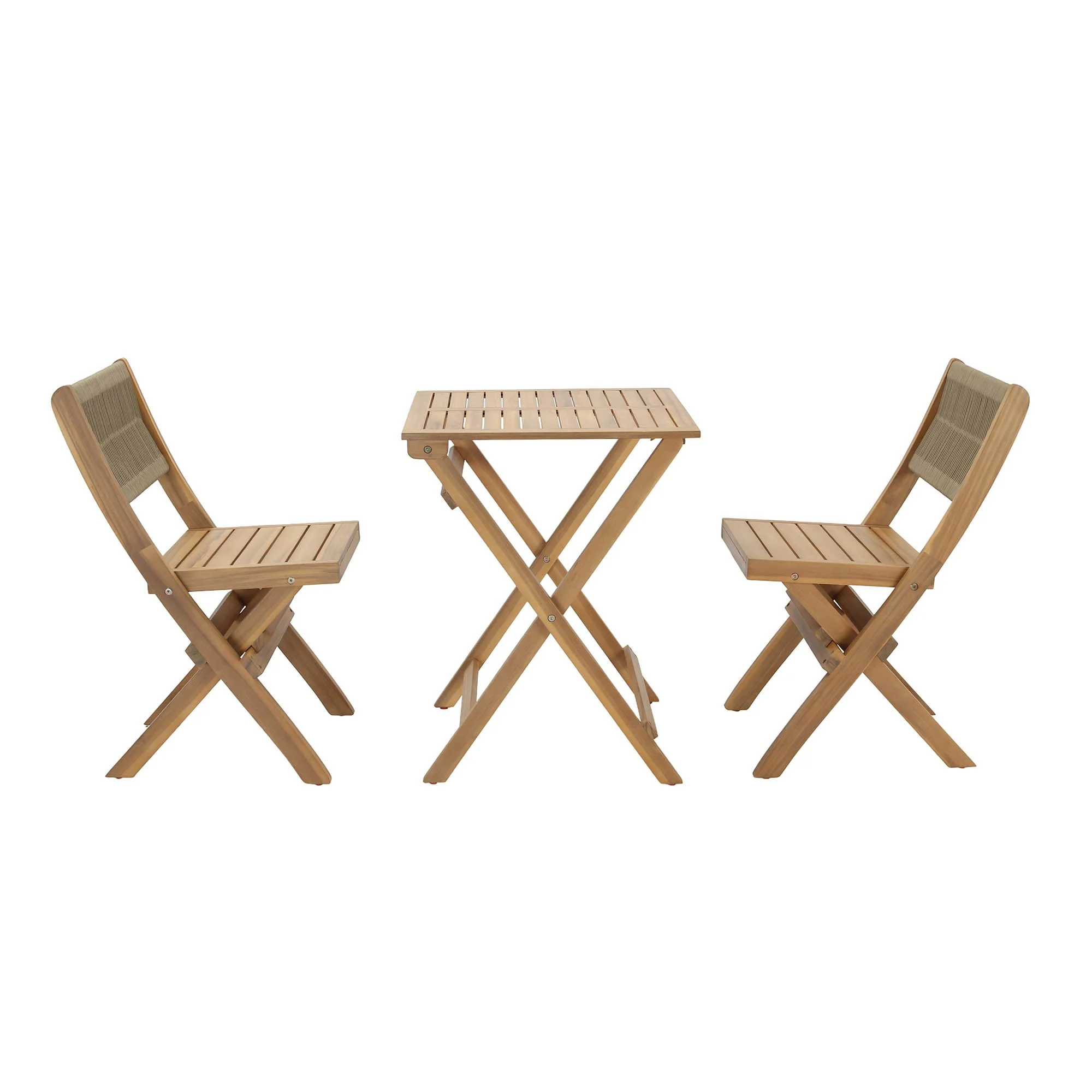 Balcony Outdoor - Foldable Bistro Set (1 Table & 2 Chairs) - Image 4