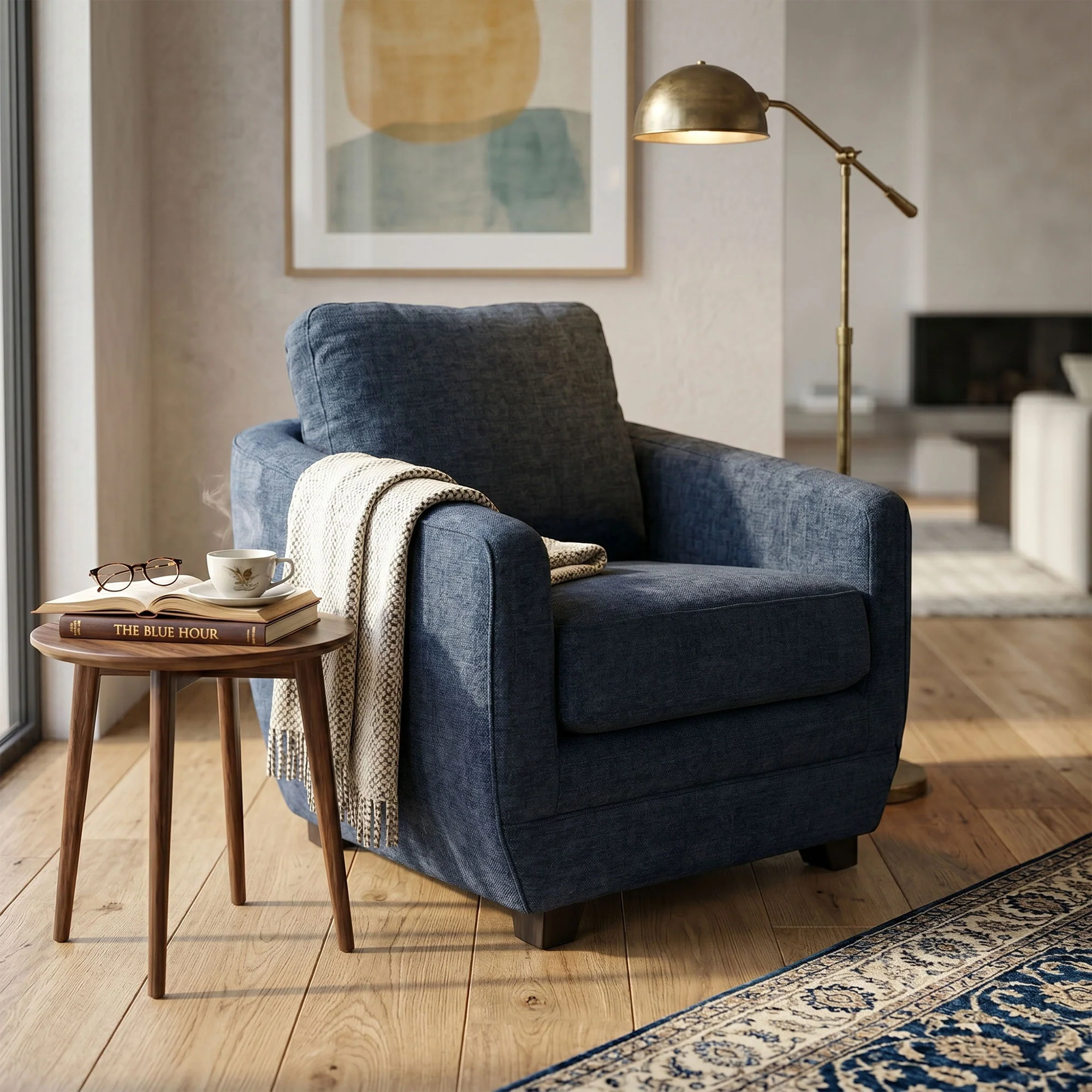 Baltimo Club Chair - Midnight Blue (VT) - Image 2