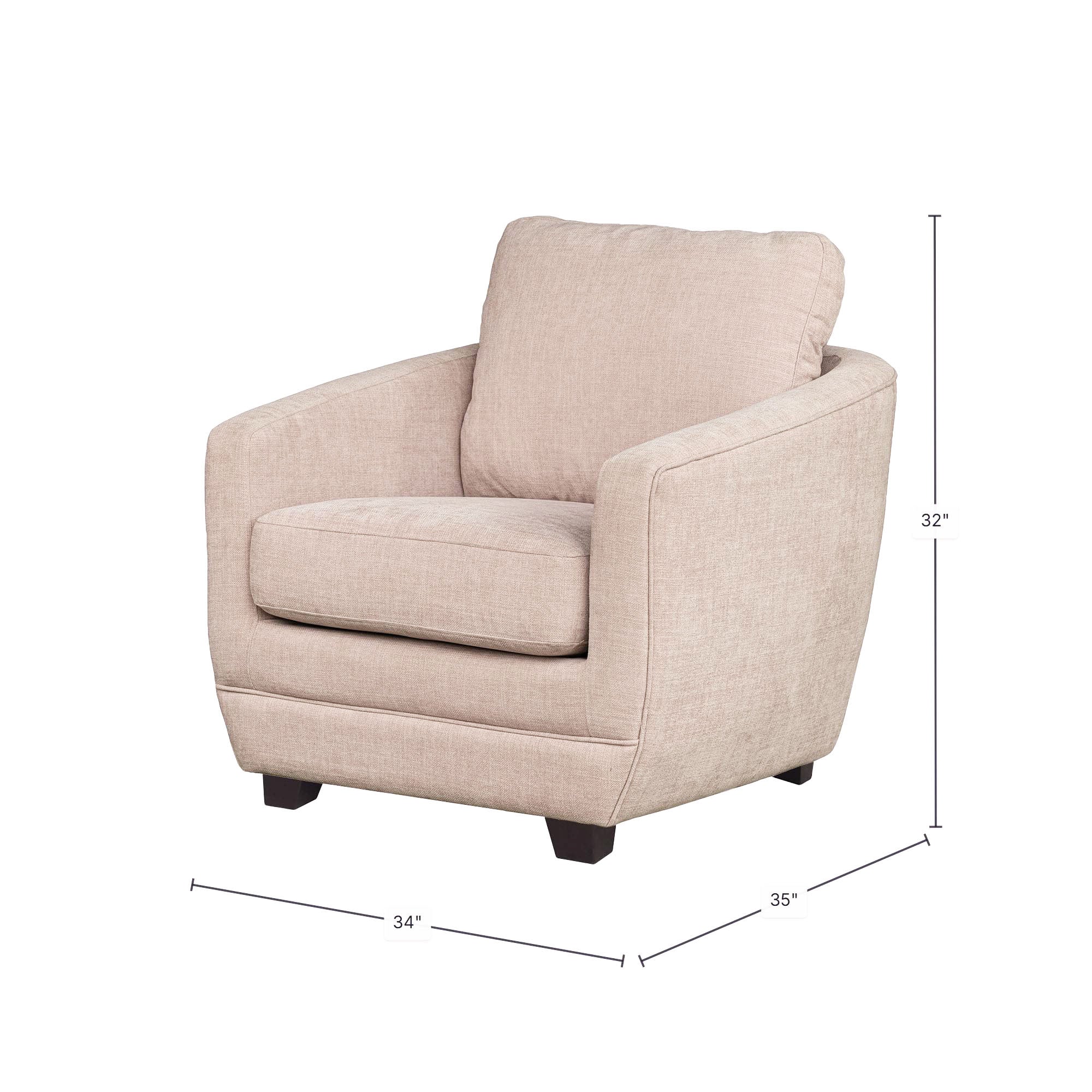 Baltimo Club Chair - Pale Rose (VT) - Image 3