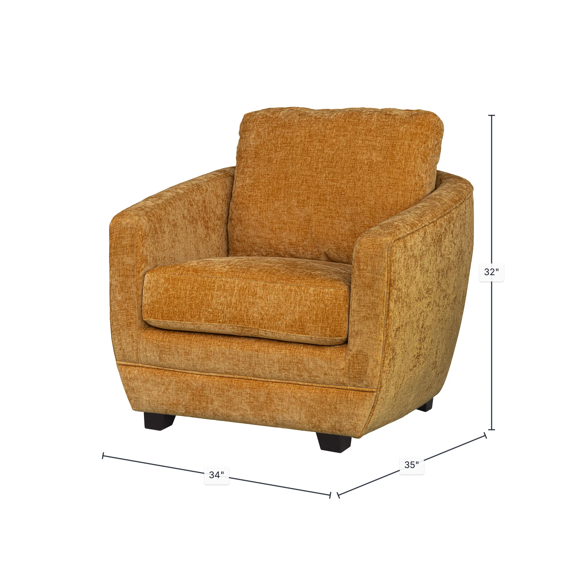 Baltimo Club Chair - Turmeric Spice (Limited Edition) (VT) - Image 3