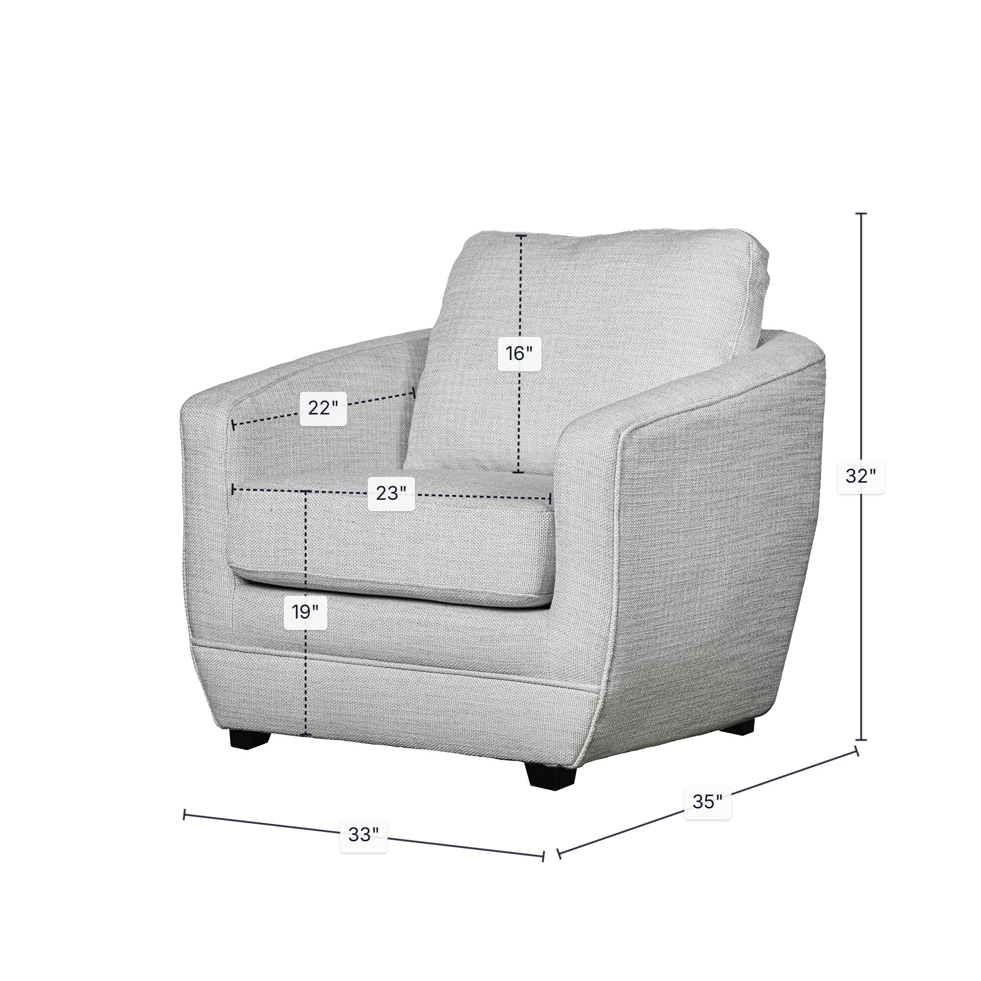 Baltimo Club Chair - Woven Alabaster (VT) - Image 3