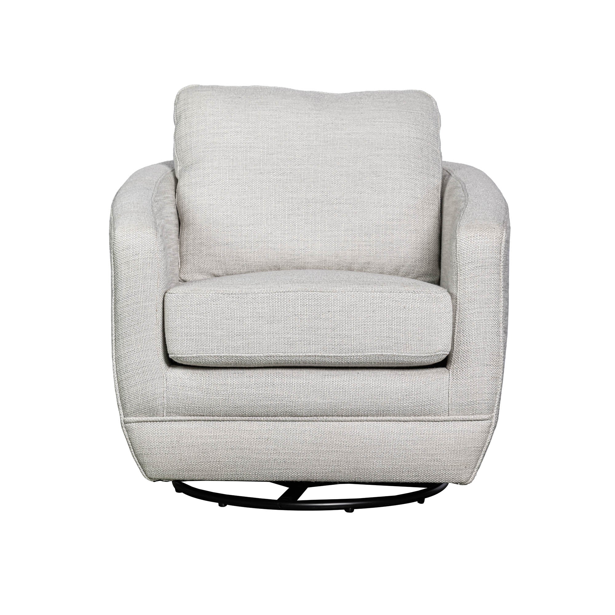 Baltimo Swivel Glider - Woven Alabaster (VT) - Image 4