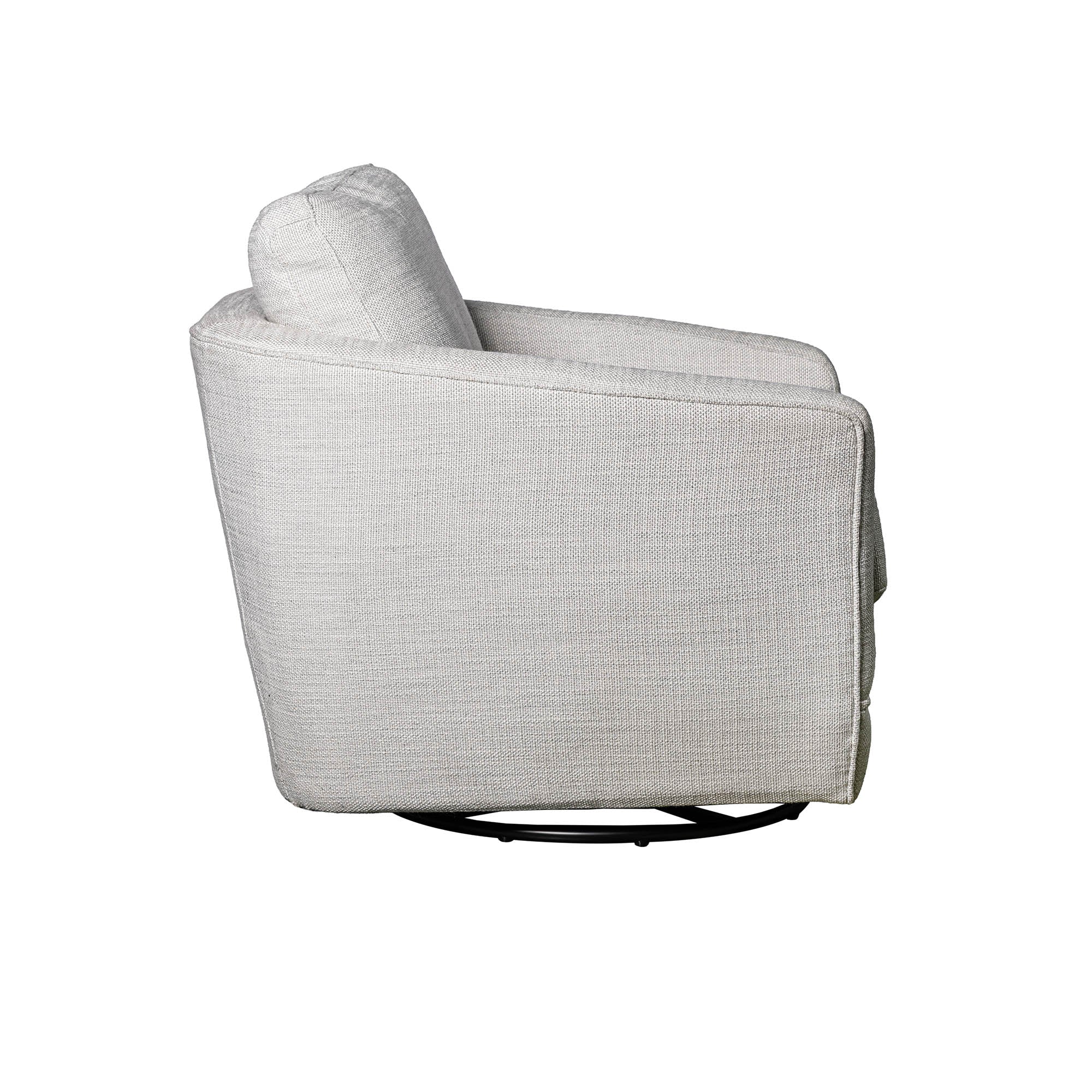 Baltimo Swivel Glider - Woven Alabaster (VT) - Image 5