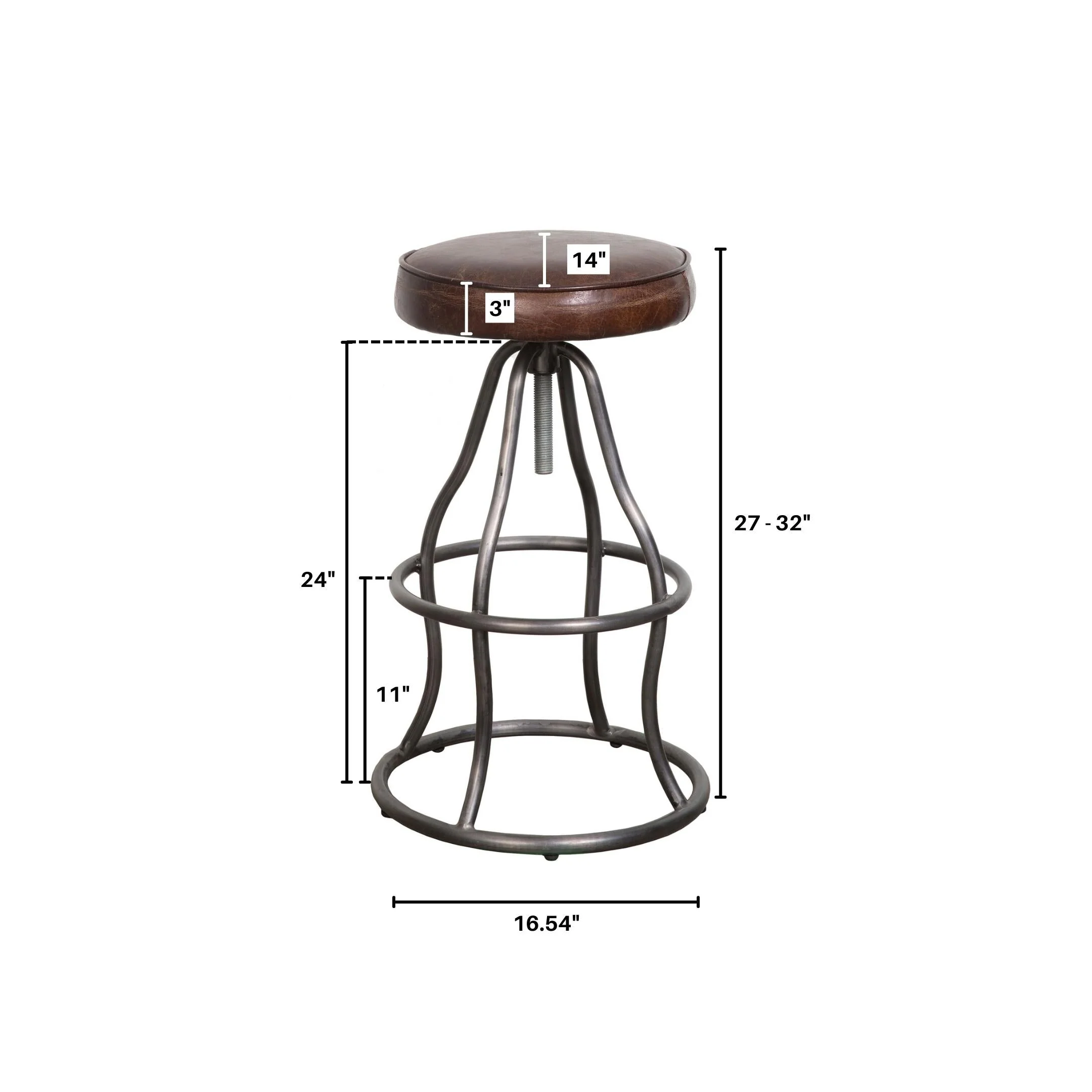 Bowie Stool - Vintage Brown - Image 10