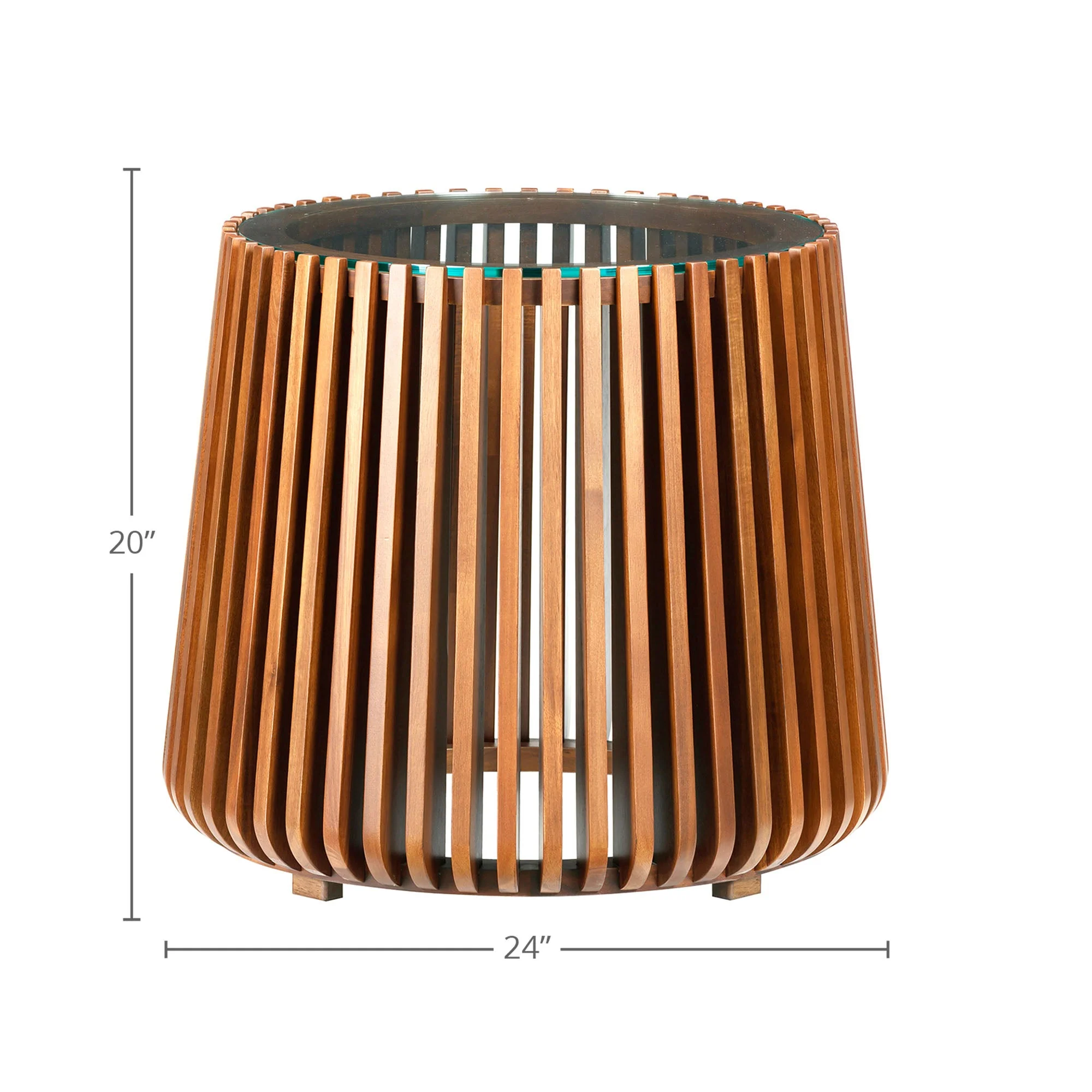 Bungalow Side Table - Honey Brown - Image 3