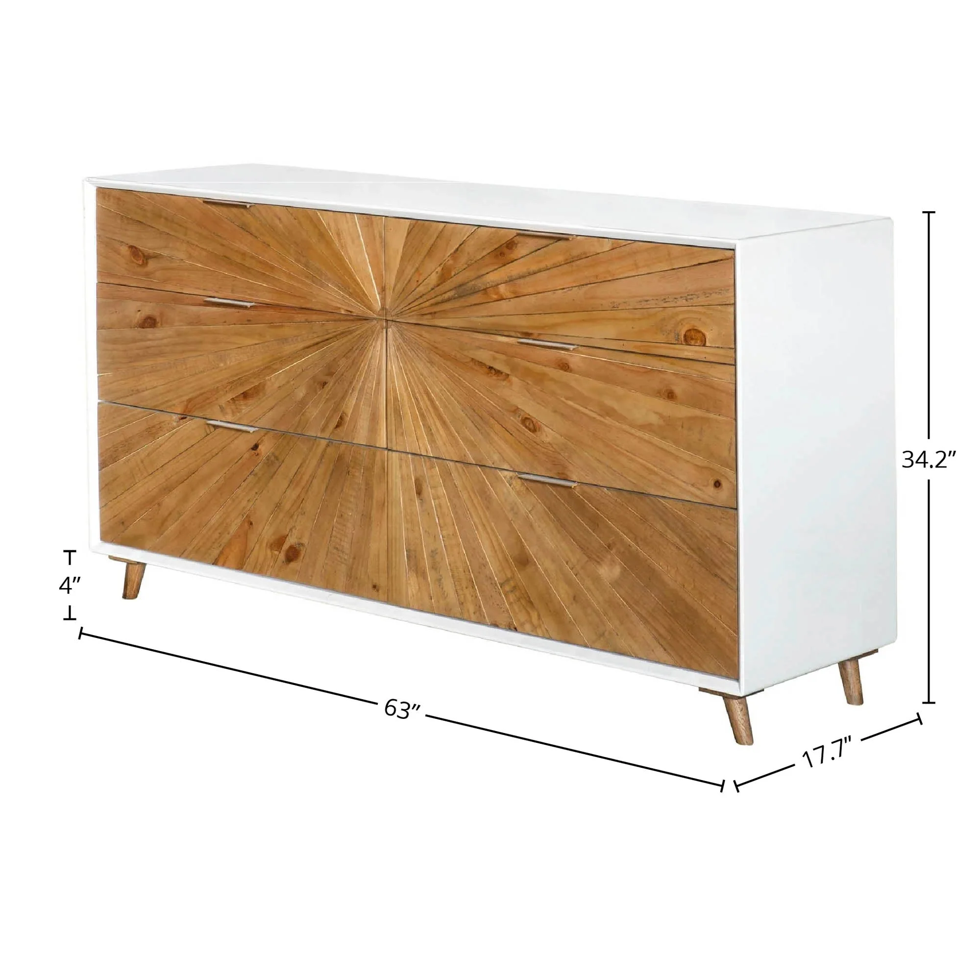Casablanca 6 Drawer Dresser - Image 3