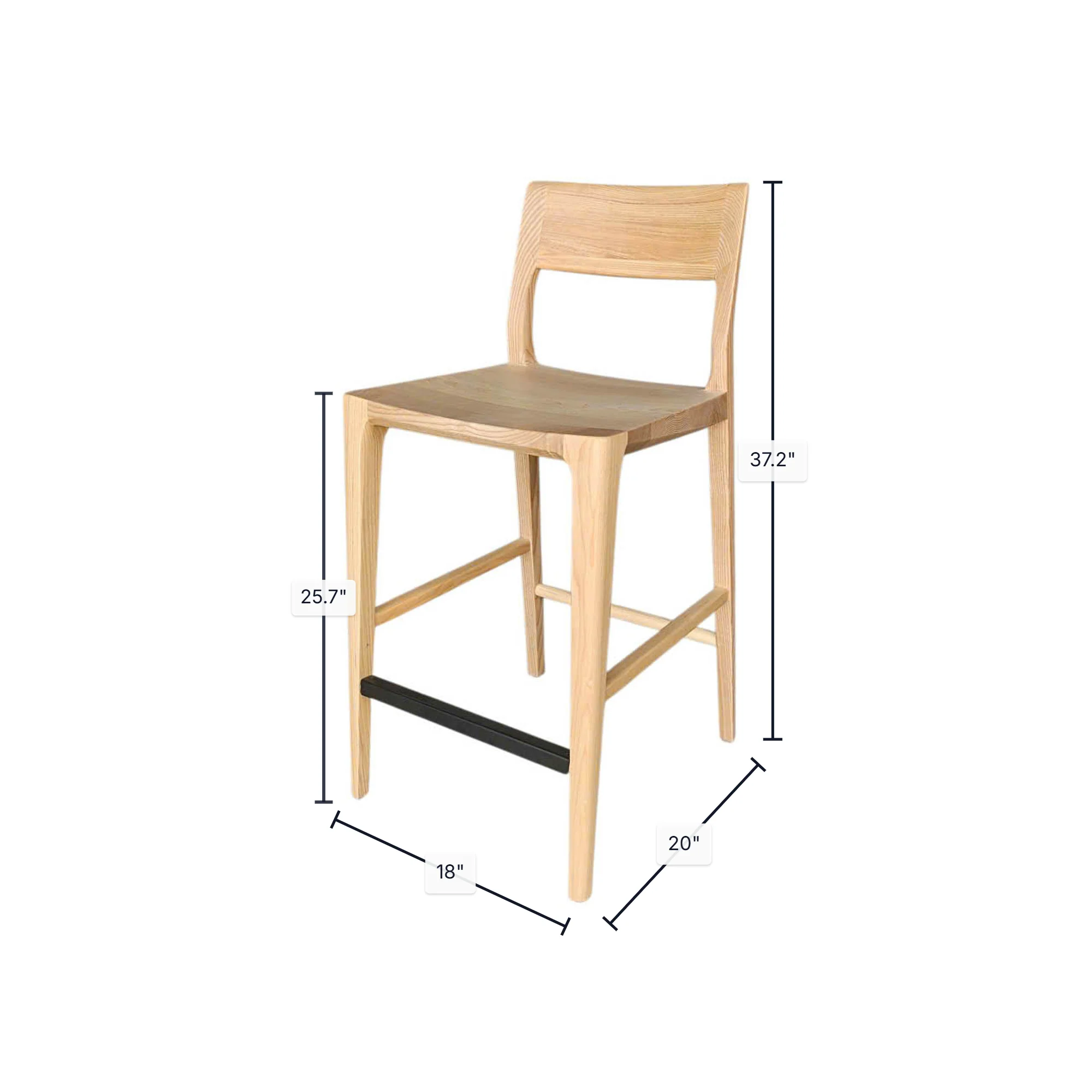 Catania Counter Stool - Natural - Image 3