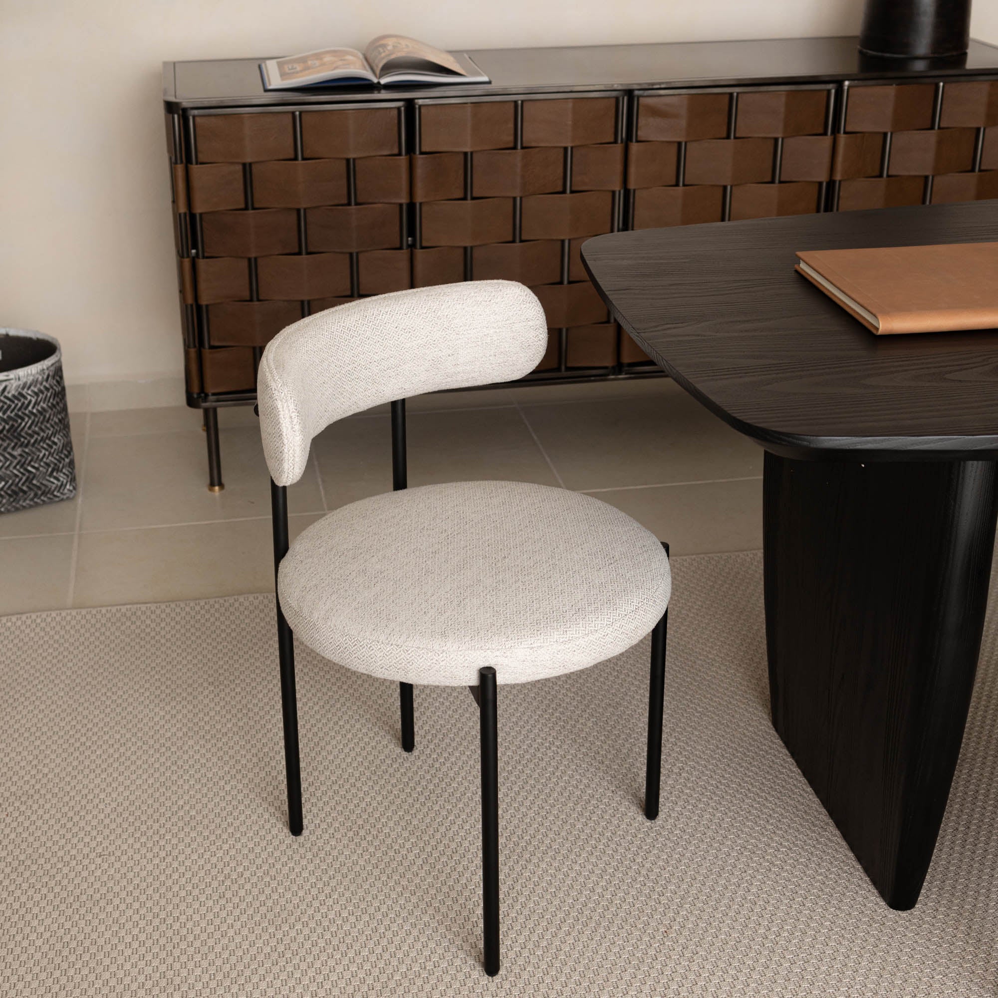 Cleo Dining Chair - Macadamia Travertine - Image 8