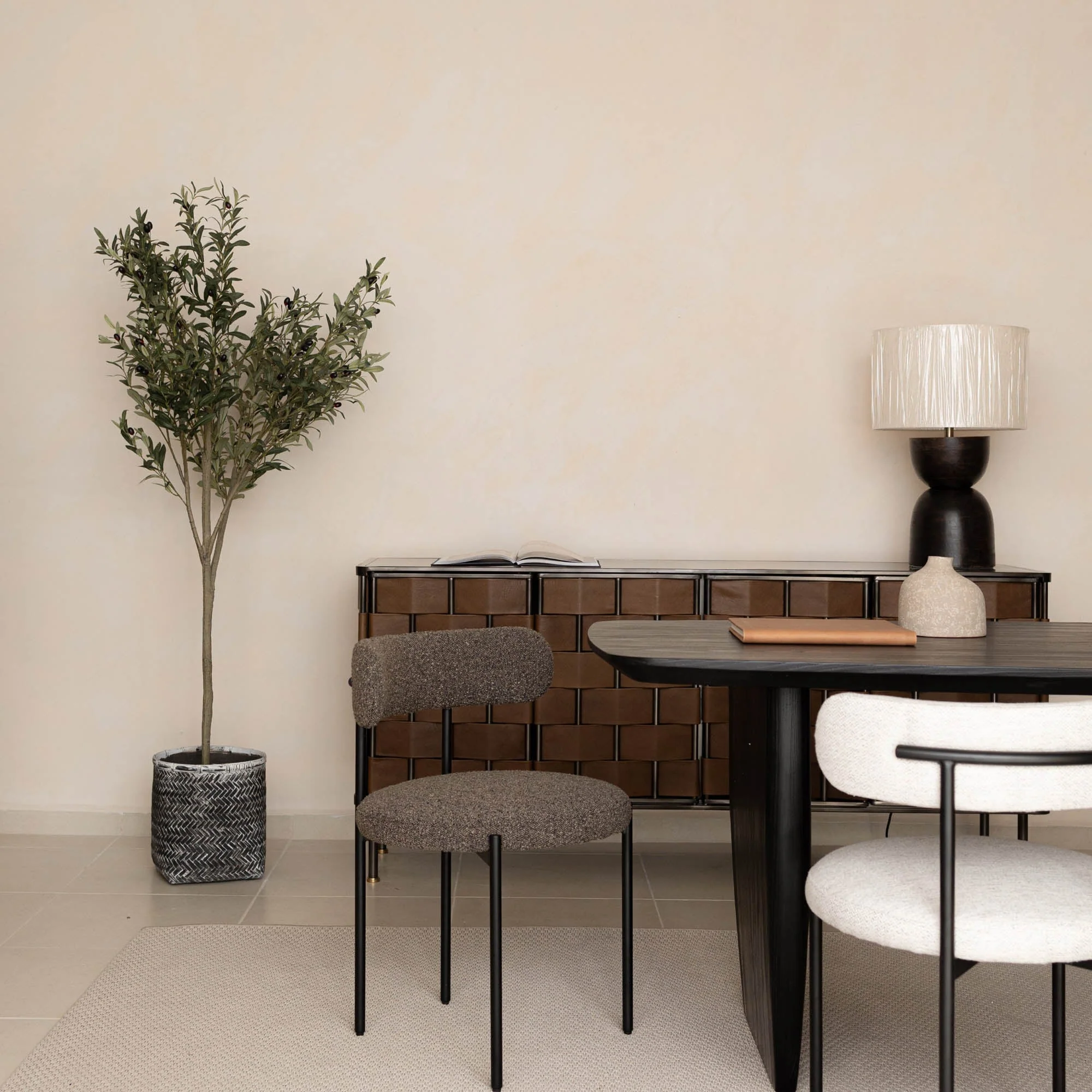 Cleo Dining Chair - Macadamia Travertine - Image 9