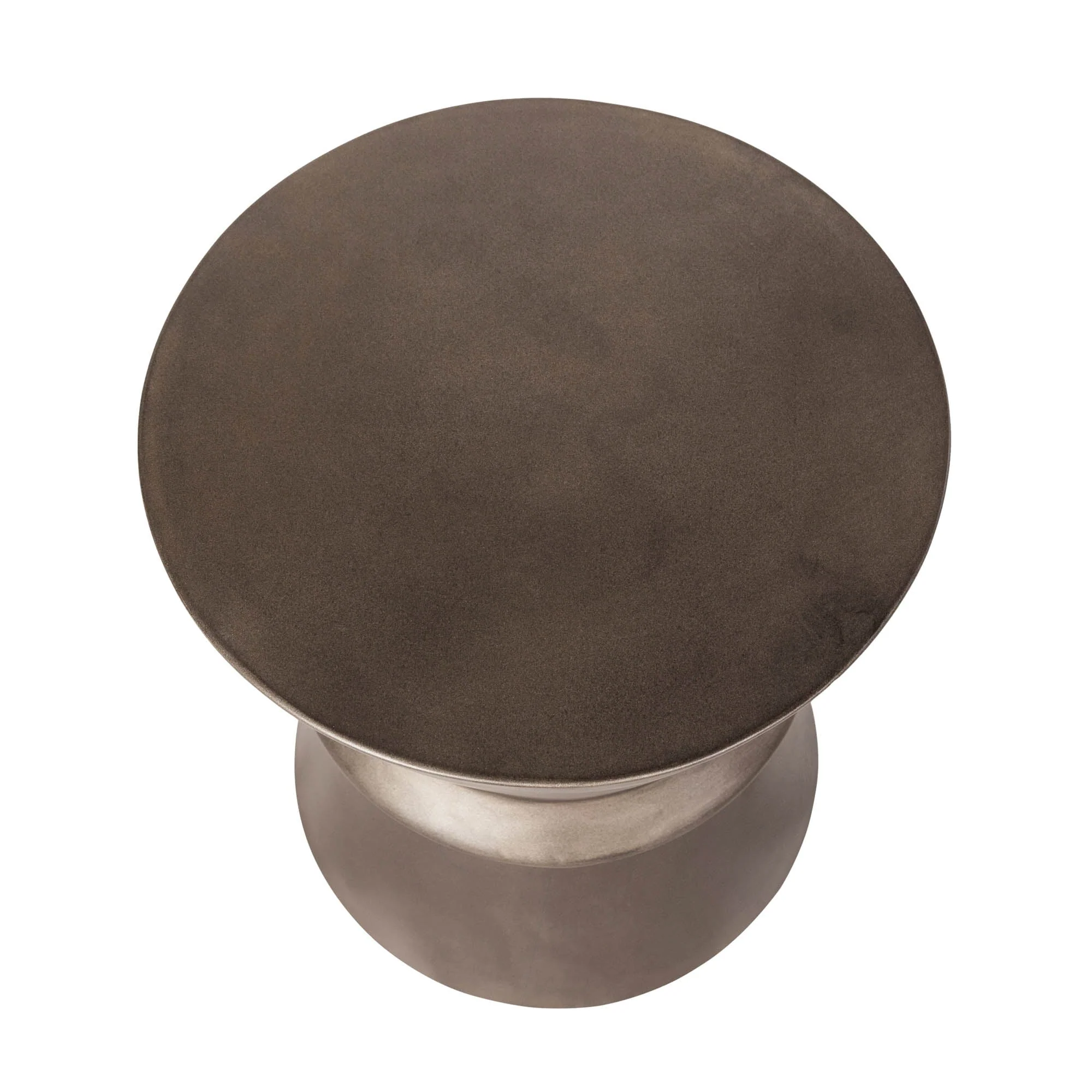 Concrete Hourglass Side Table - Bronze - Image 5
