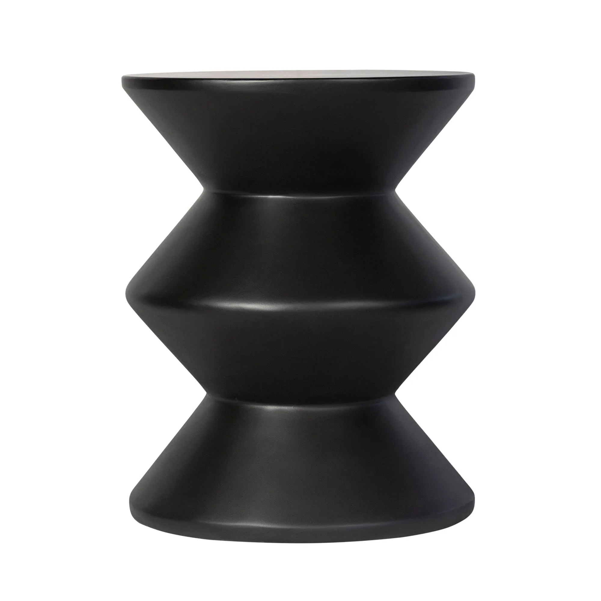 Concrete Inverted Side Table - Black - Image 4