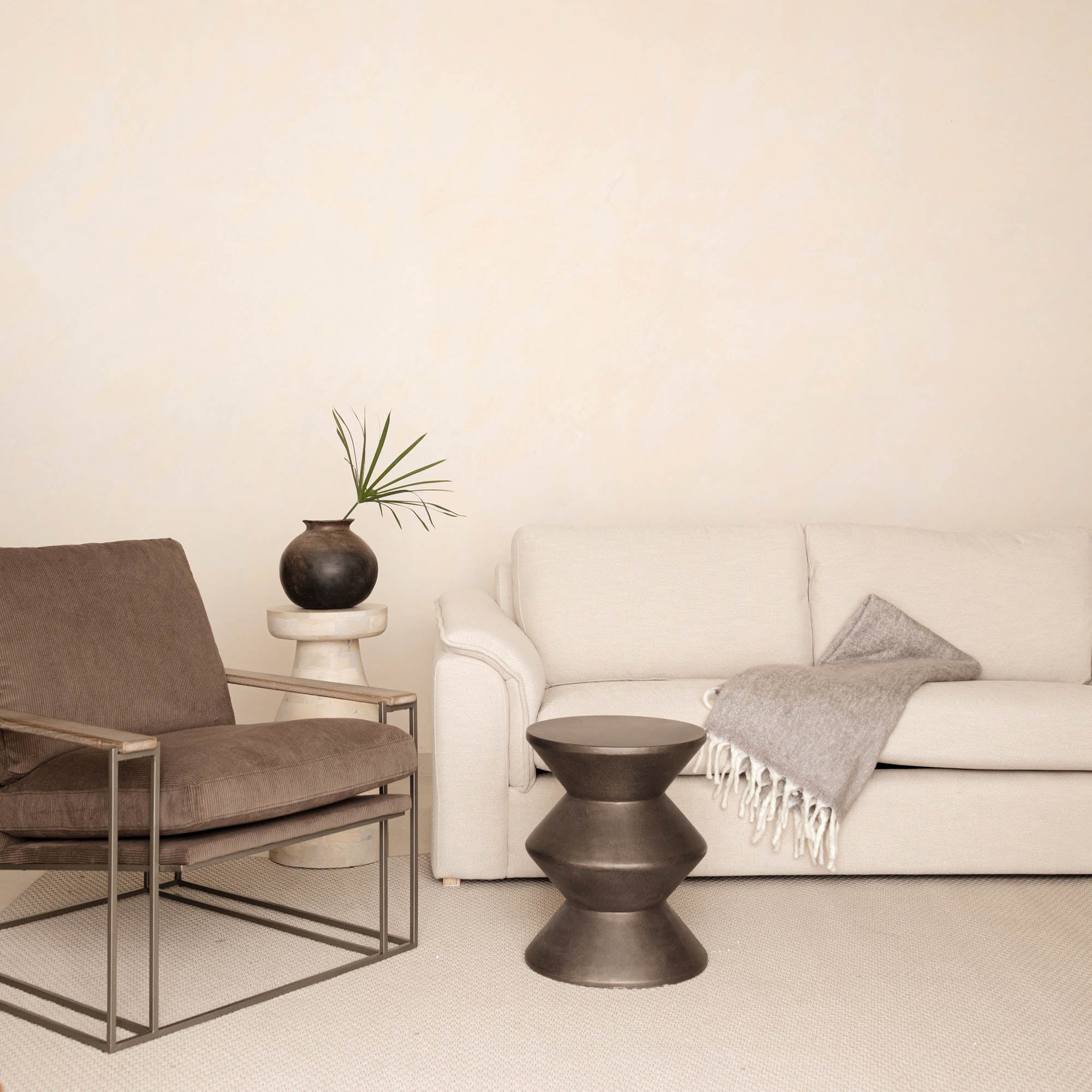 Concrete Inverted Side Table - Bronze - Image 11