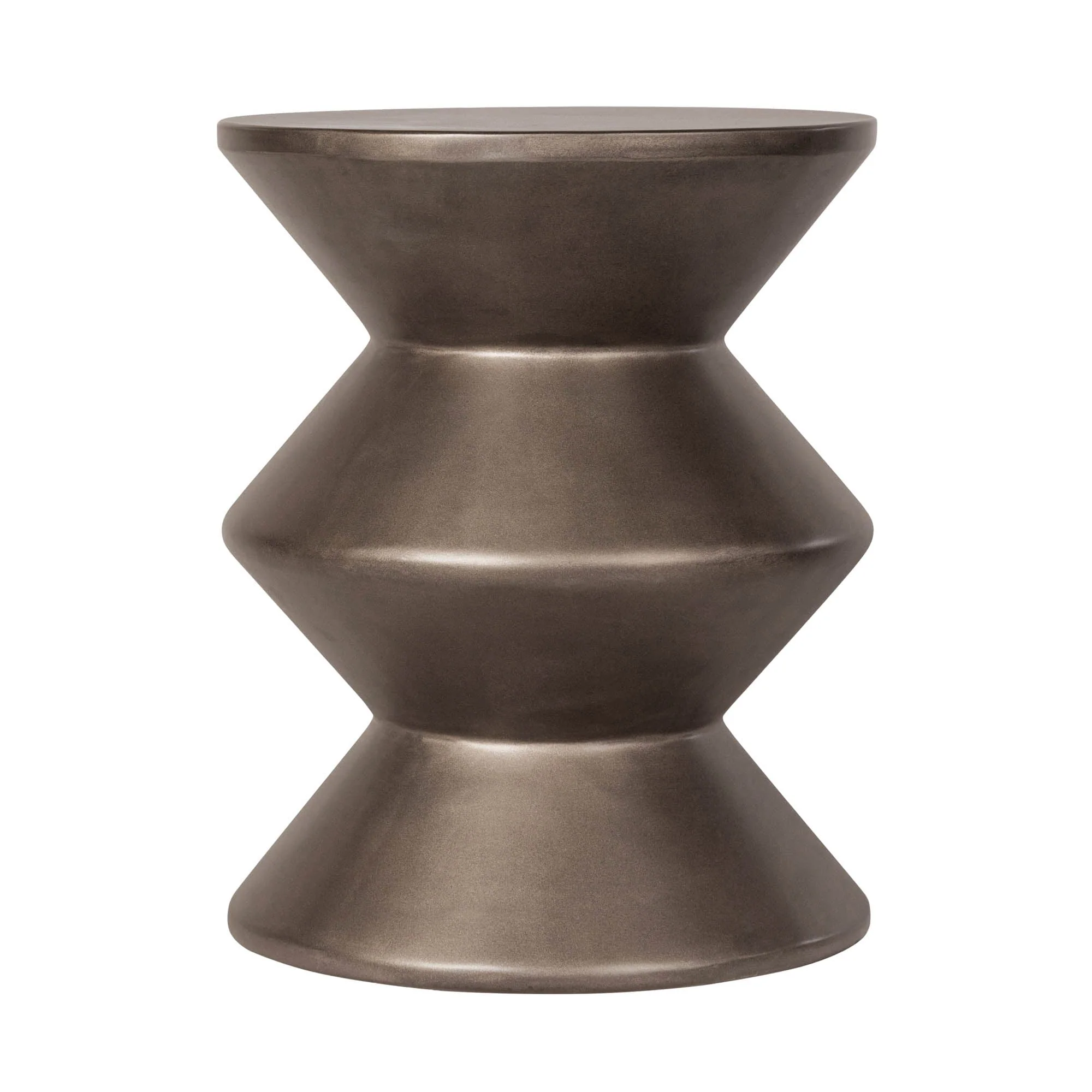 Concrete Inverted Side Table - Bronze - Image 4
