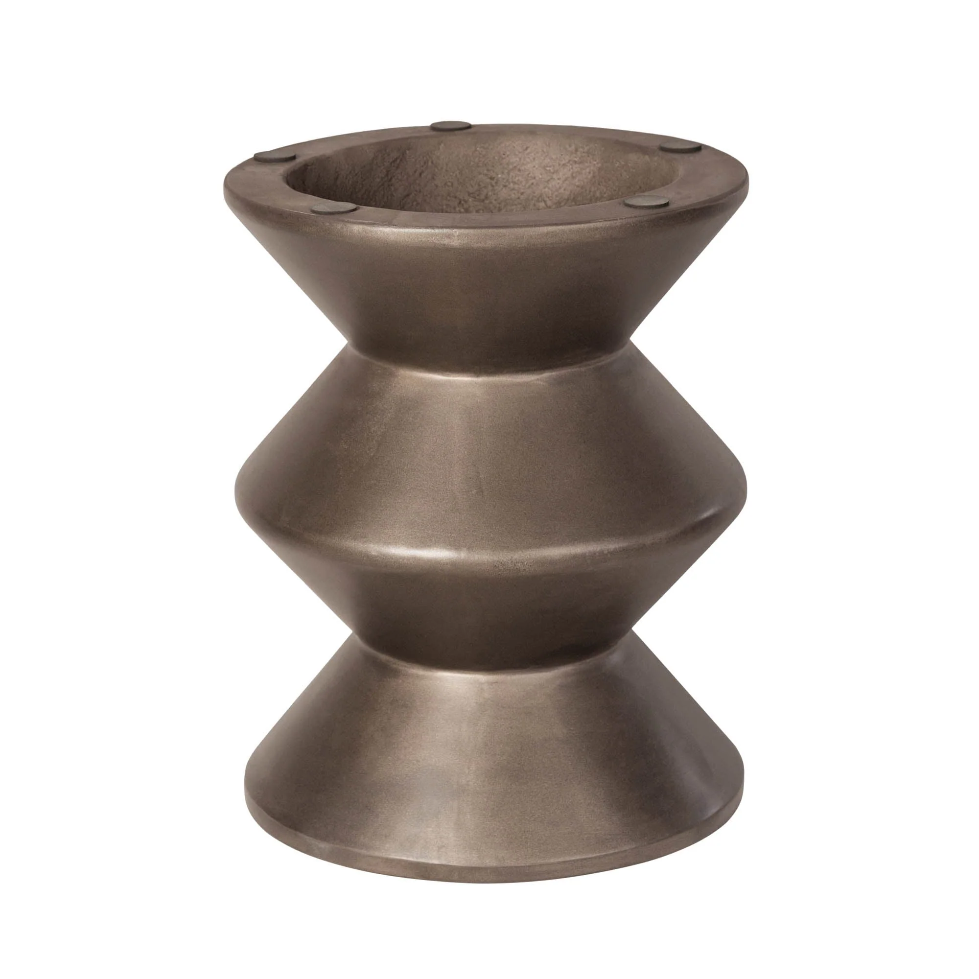 Concrete Inverted Side Table - Bronze - Image 6
