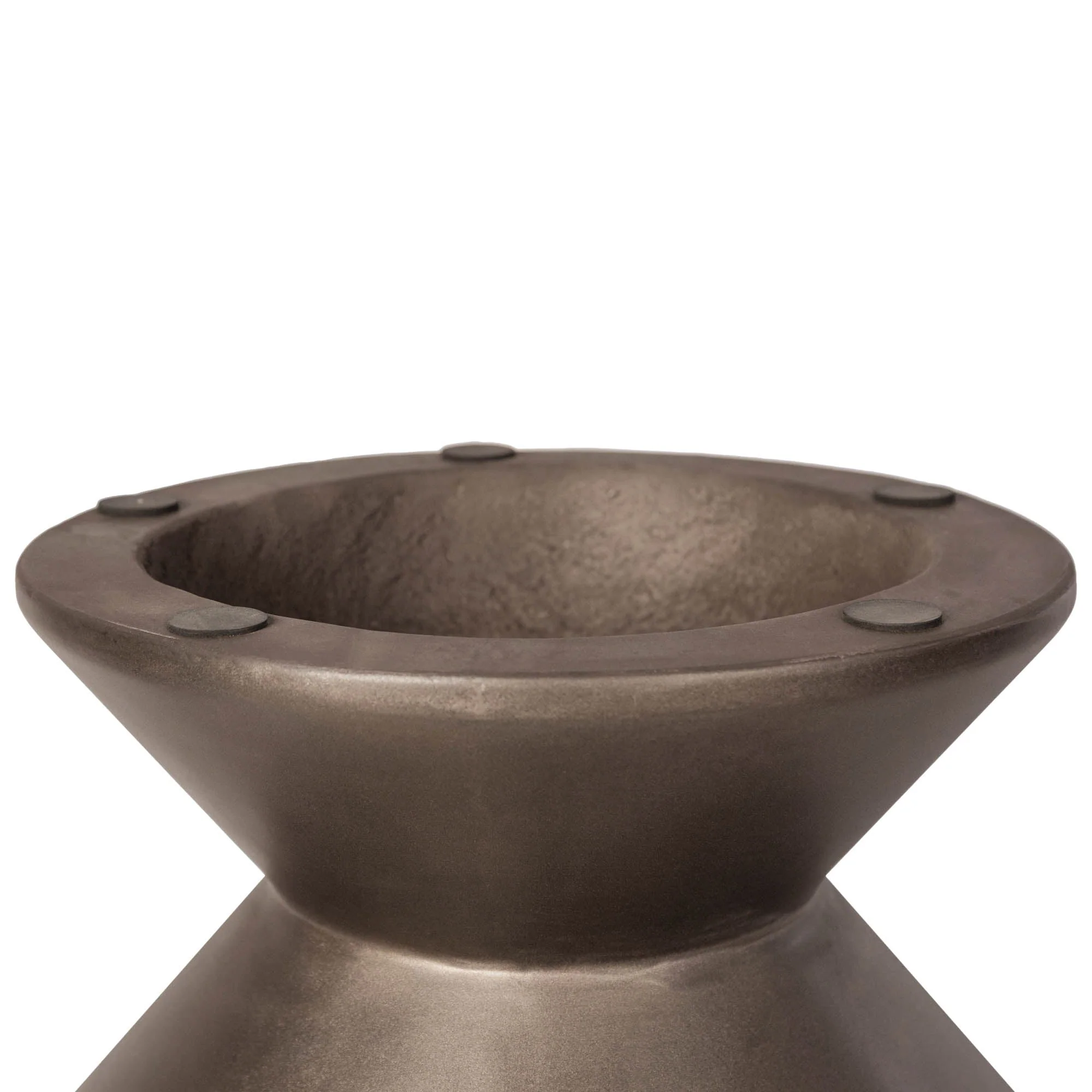 Concrete Inverted Side Table - Bronze - Image 8