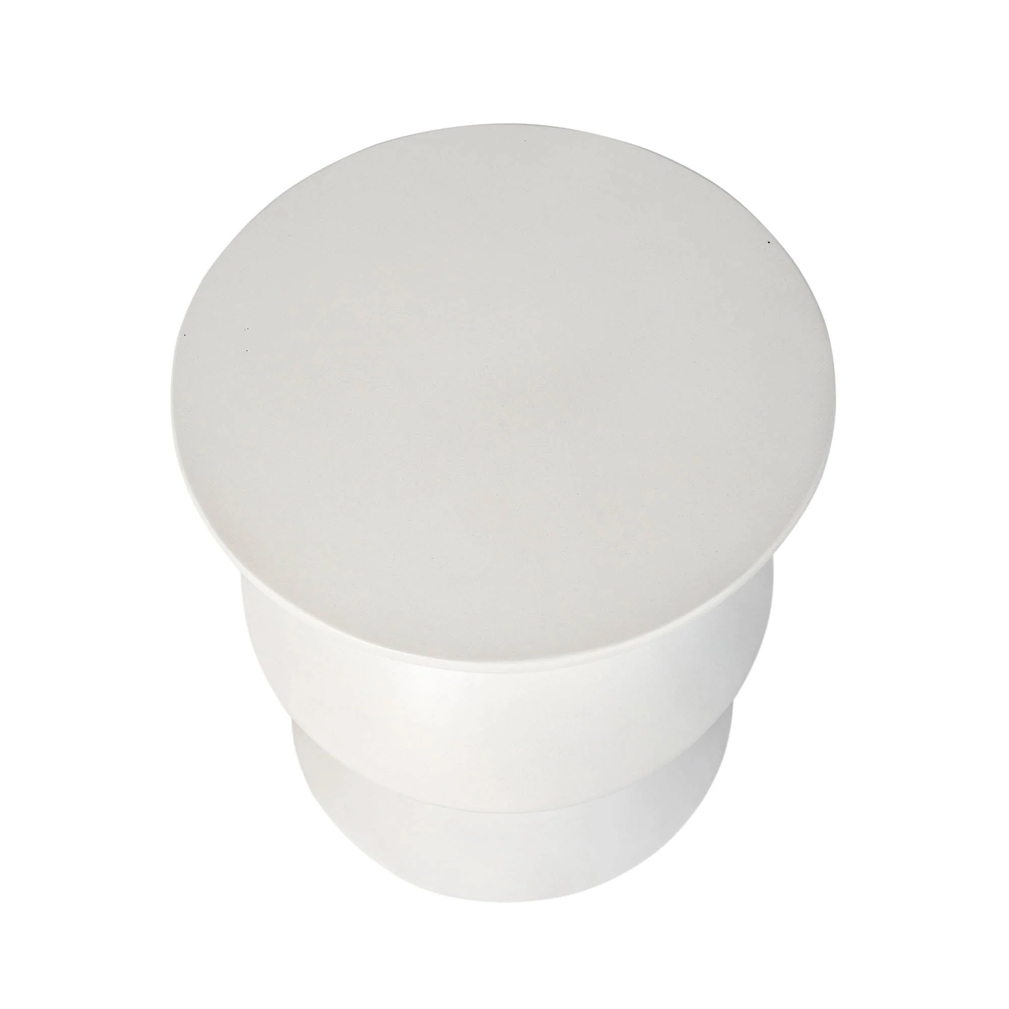 Concrete Inverted Side Table - White - Image 5