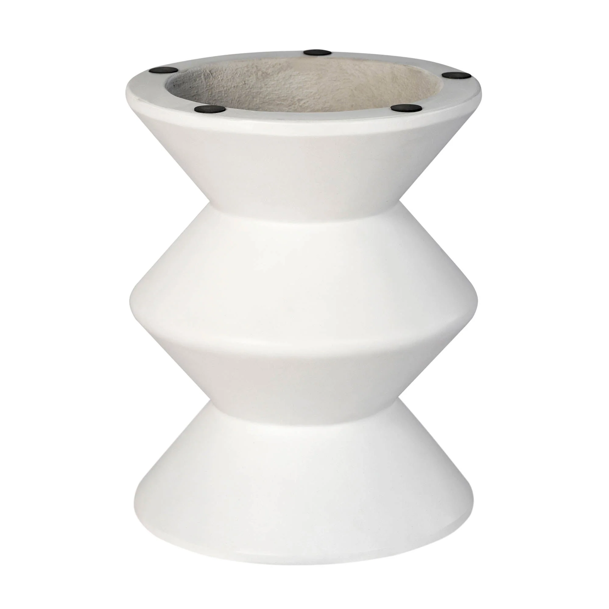 Concrete Inverted Side Table - White - Image 6