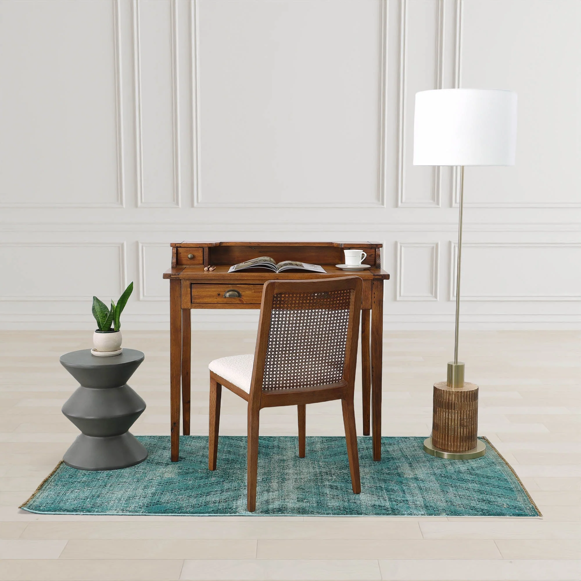 Concrete Inverted Side Table - Dark Grey - Image 5