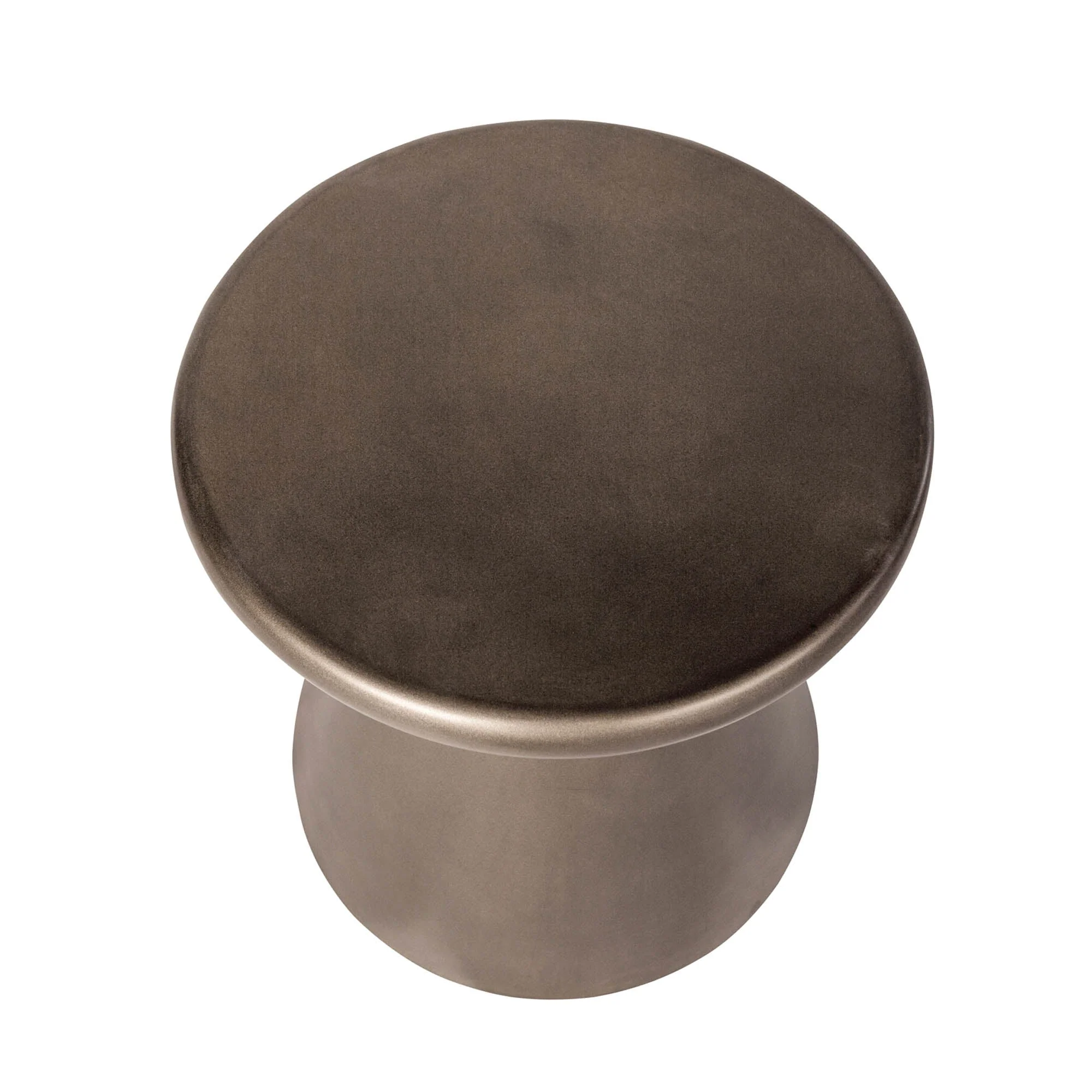 Concrete Mineral Side Table - Bronze - Image 5
