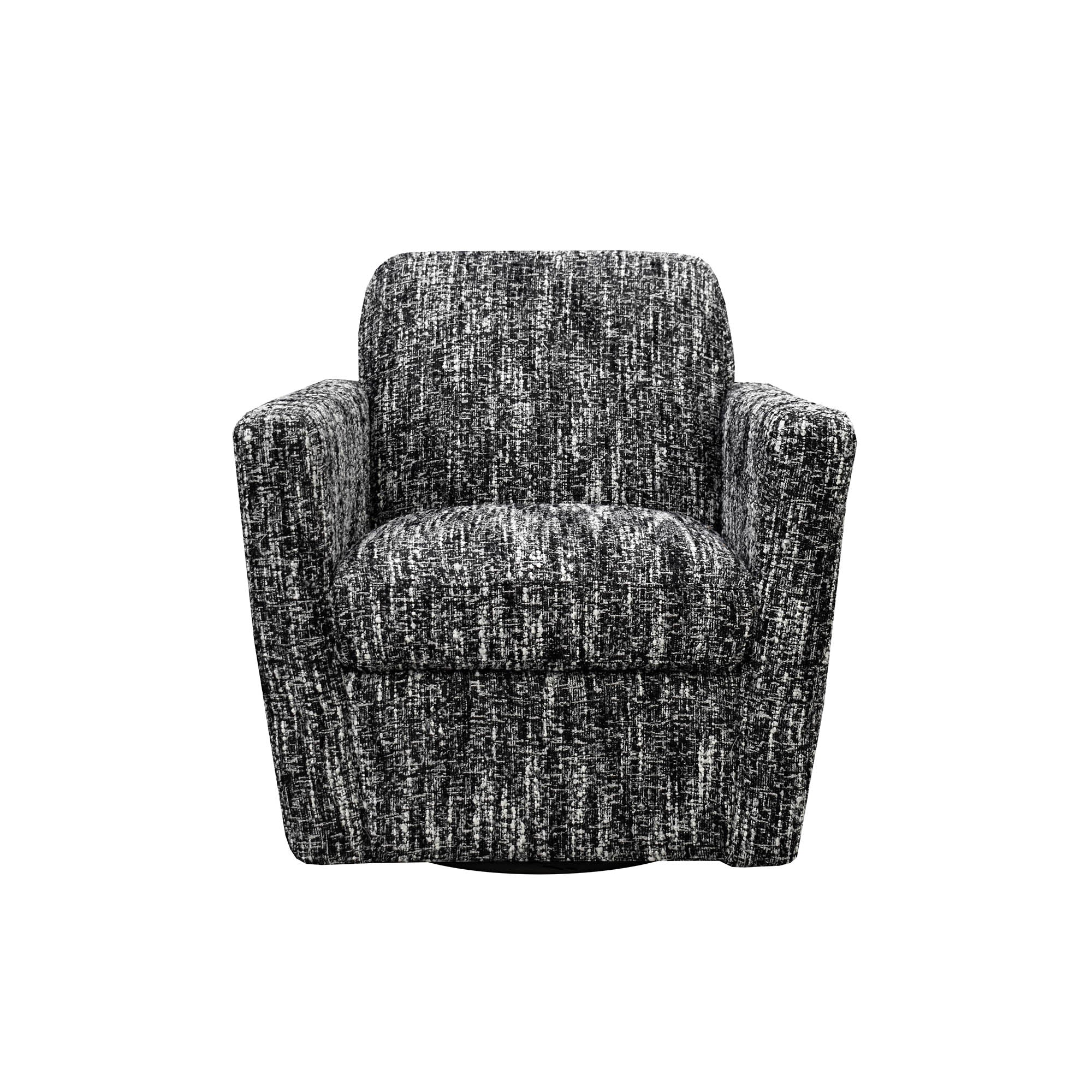 Cooper Swivel Club Chair - Chanel Black - Image 5
