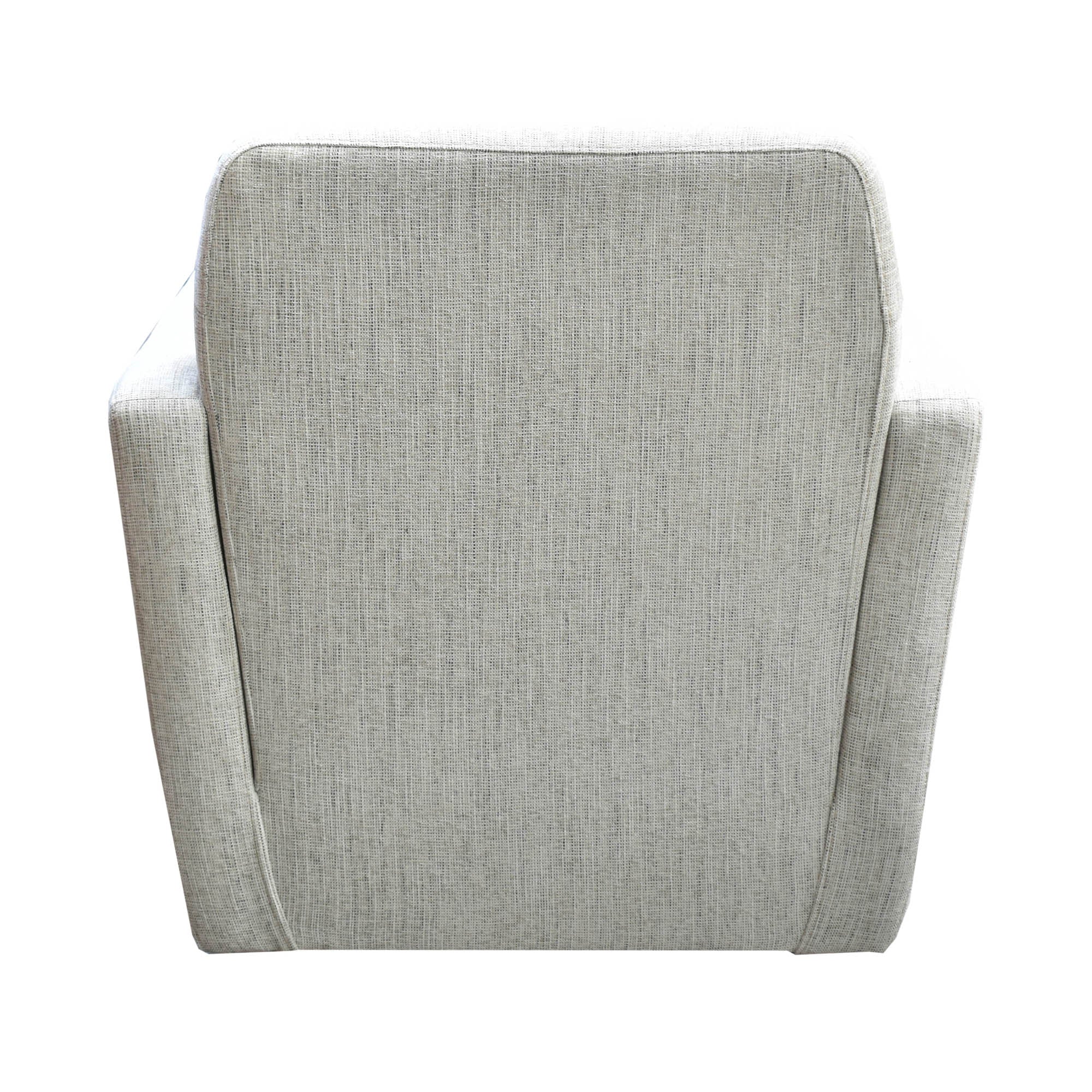 Cooper Swivel Club Chair - Woven Linen - Image 6