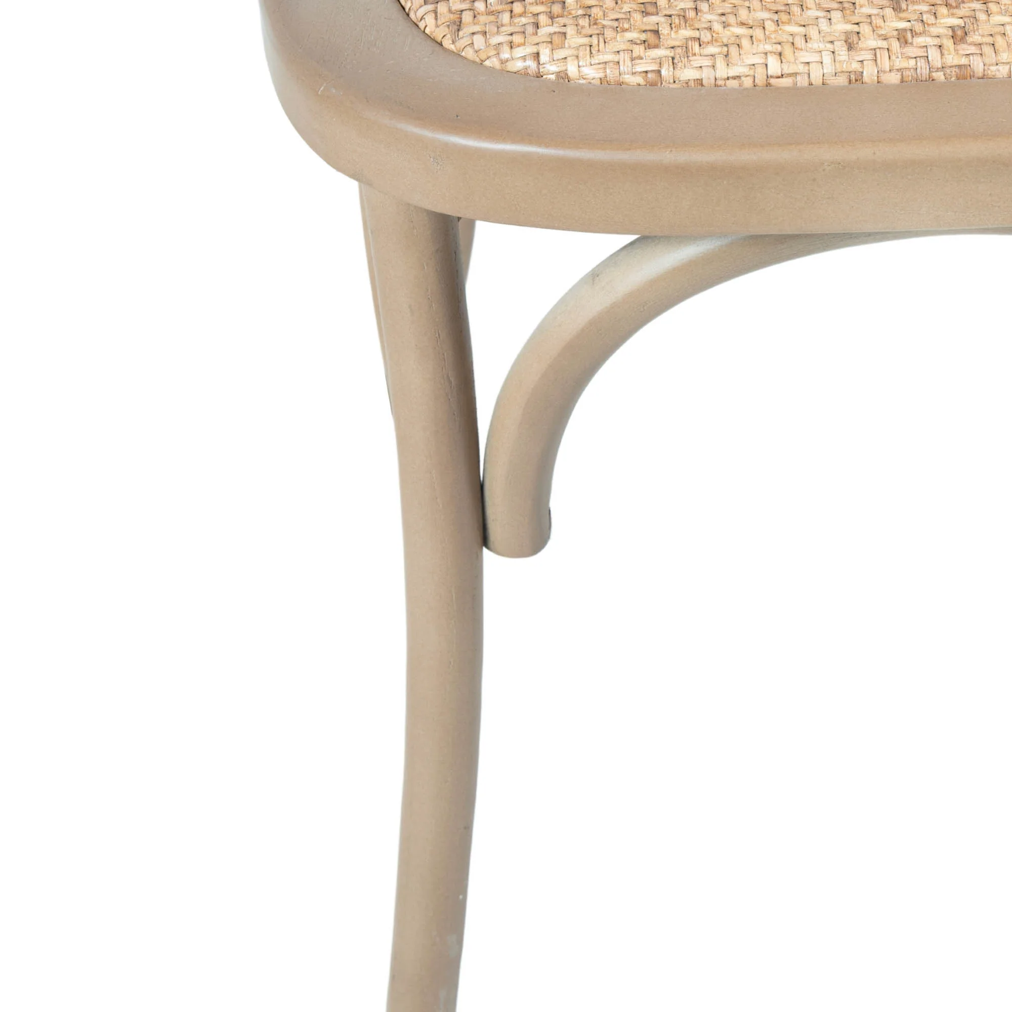 Cross Back Chair w/ Rattan Seat - Sundried - Image 9