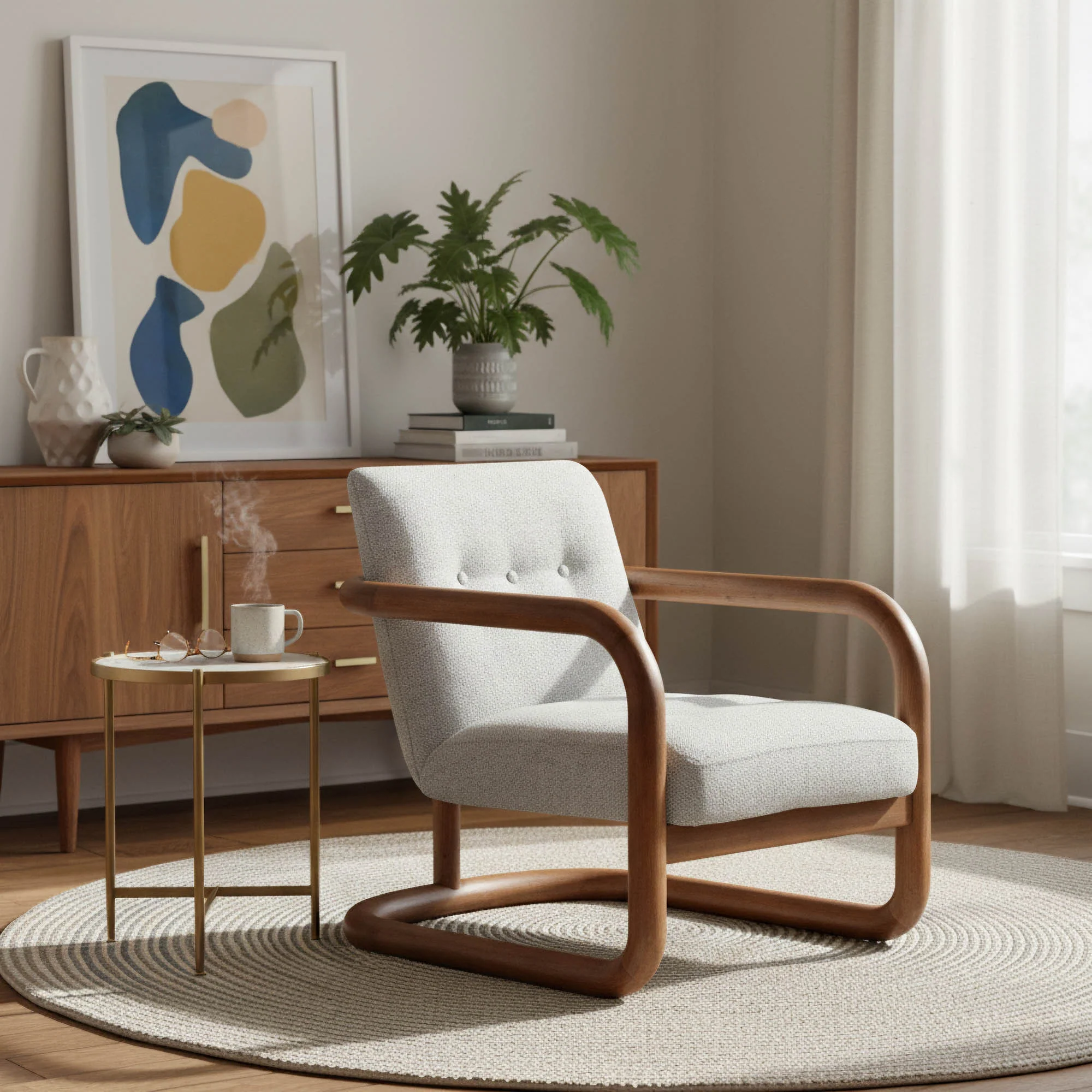Curbside Club Chair - Ivory - Image 2