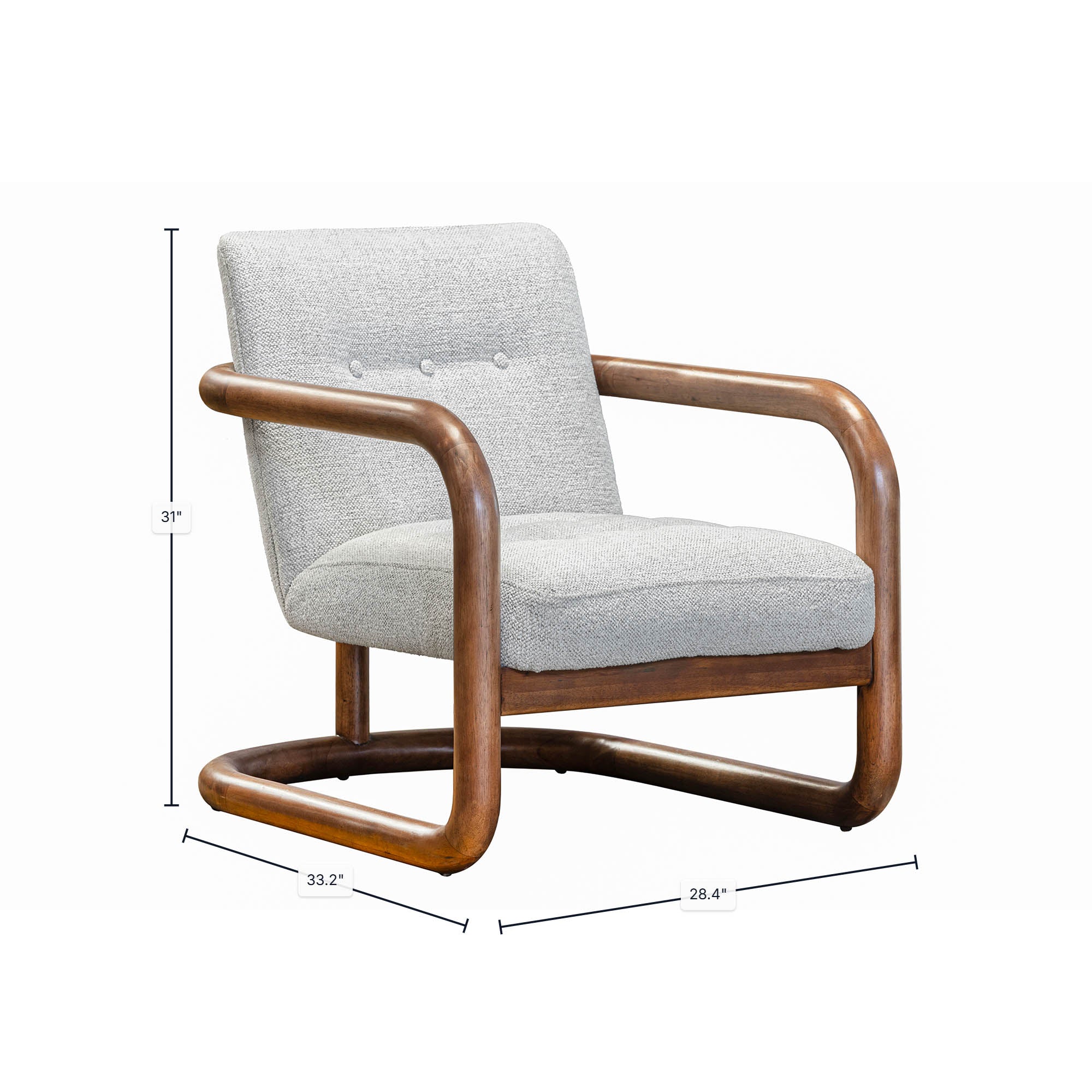 Curbside Club Chair - Ivory - Image 3