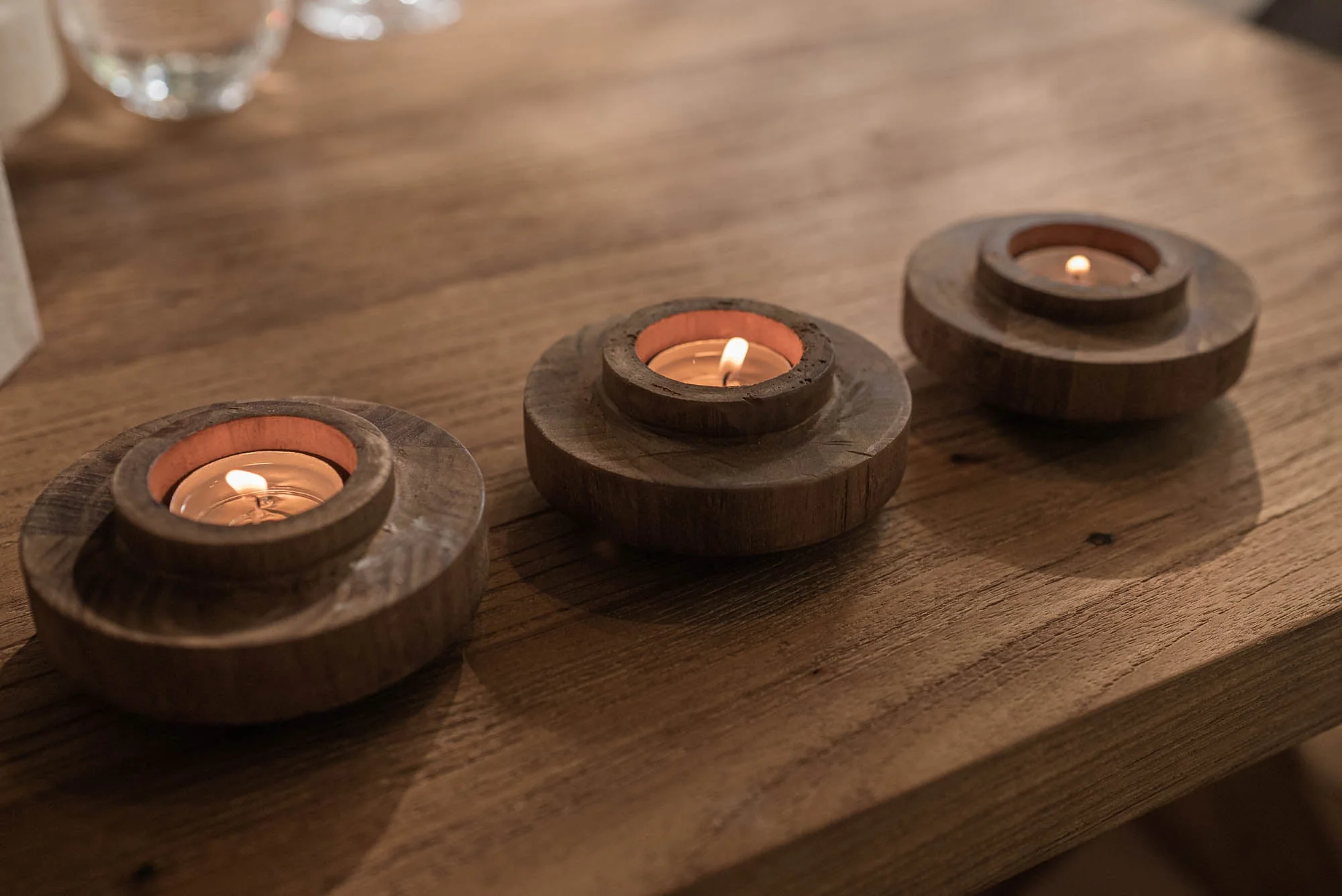 D-Bodhi Ring Candle Holder - Wood Grain - Image 3