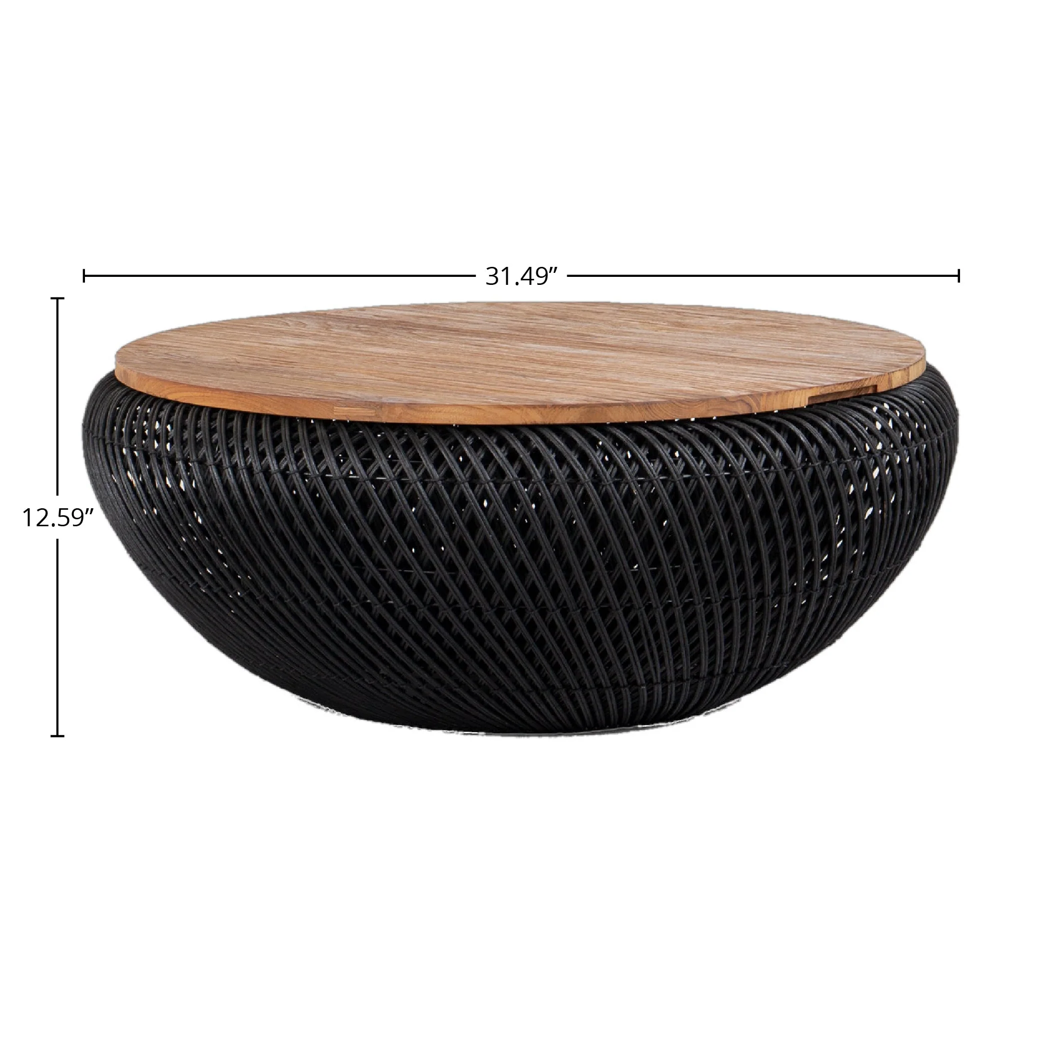 D-Bodhi Wave Coffee Table - Black - Image 11