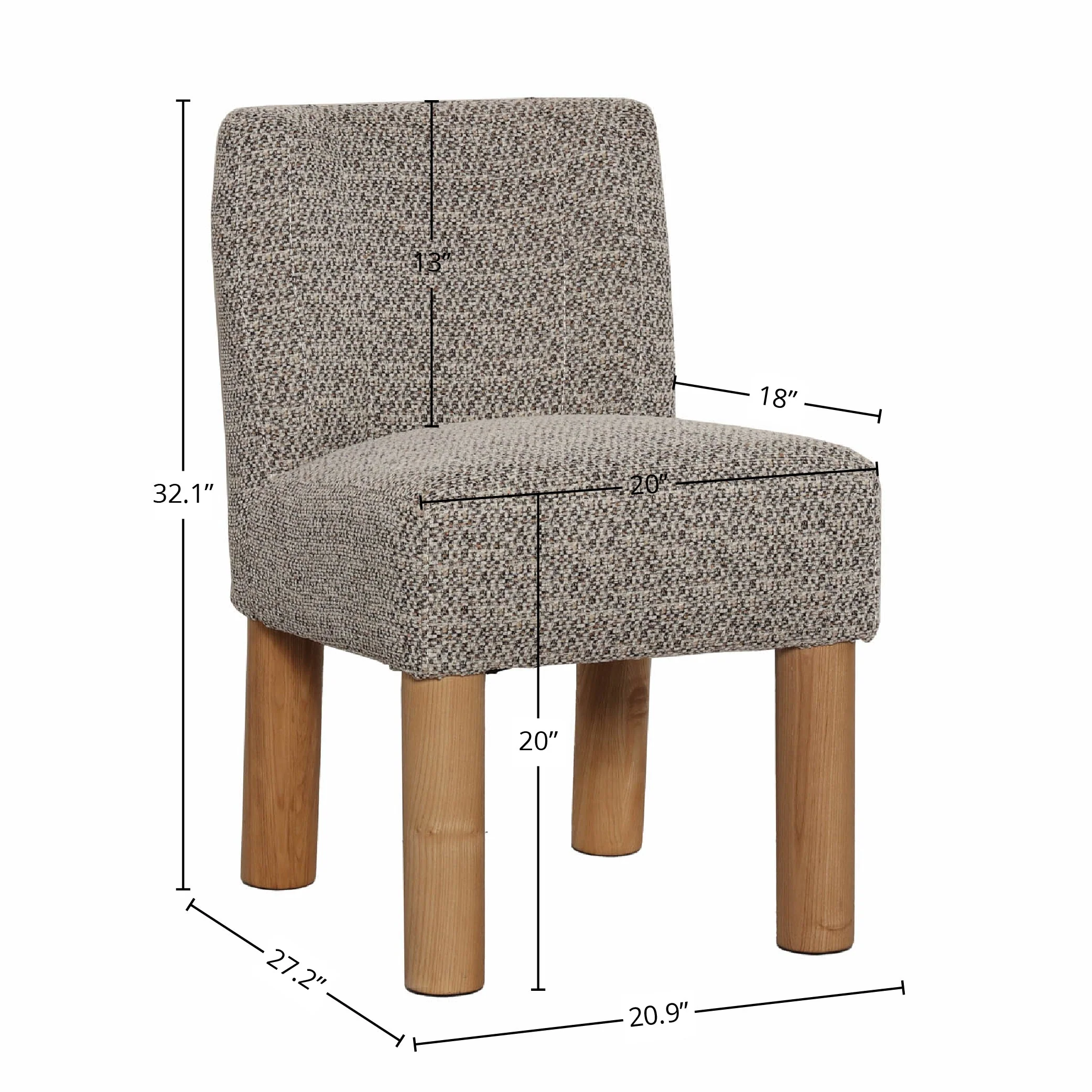 Destiny Dining Chair - Pixel Brown - Image 3