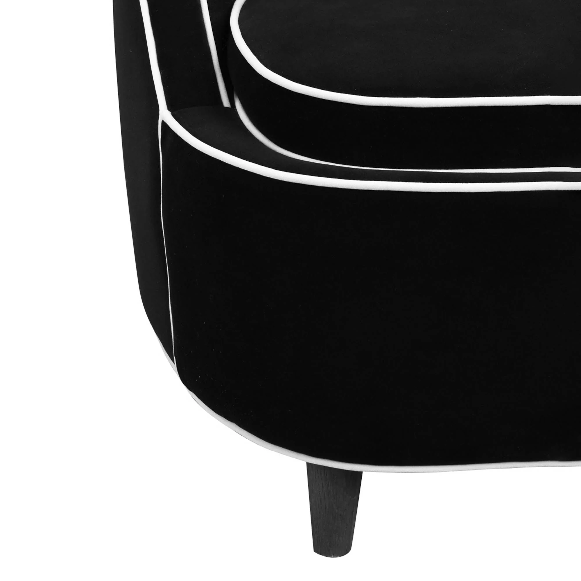 Ebony Club Chair - Black - Image 3