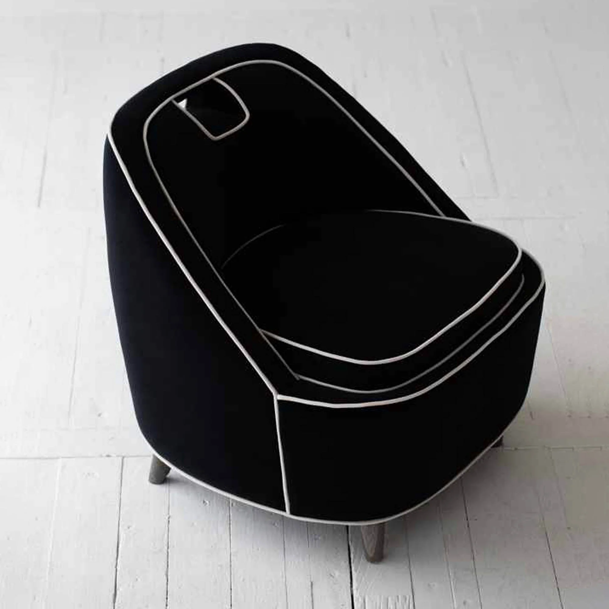 Ebony Club Chair - Black - Image 5