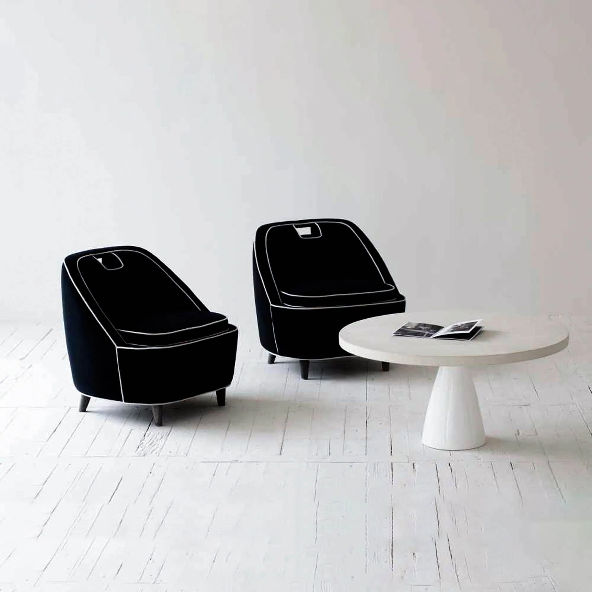 Ebony Club Chair - Black - Image 9