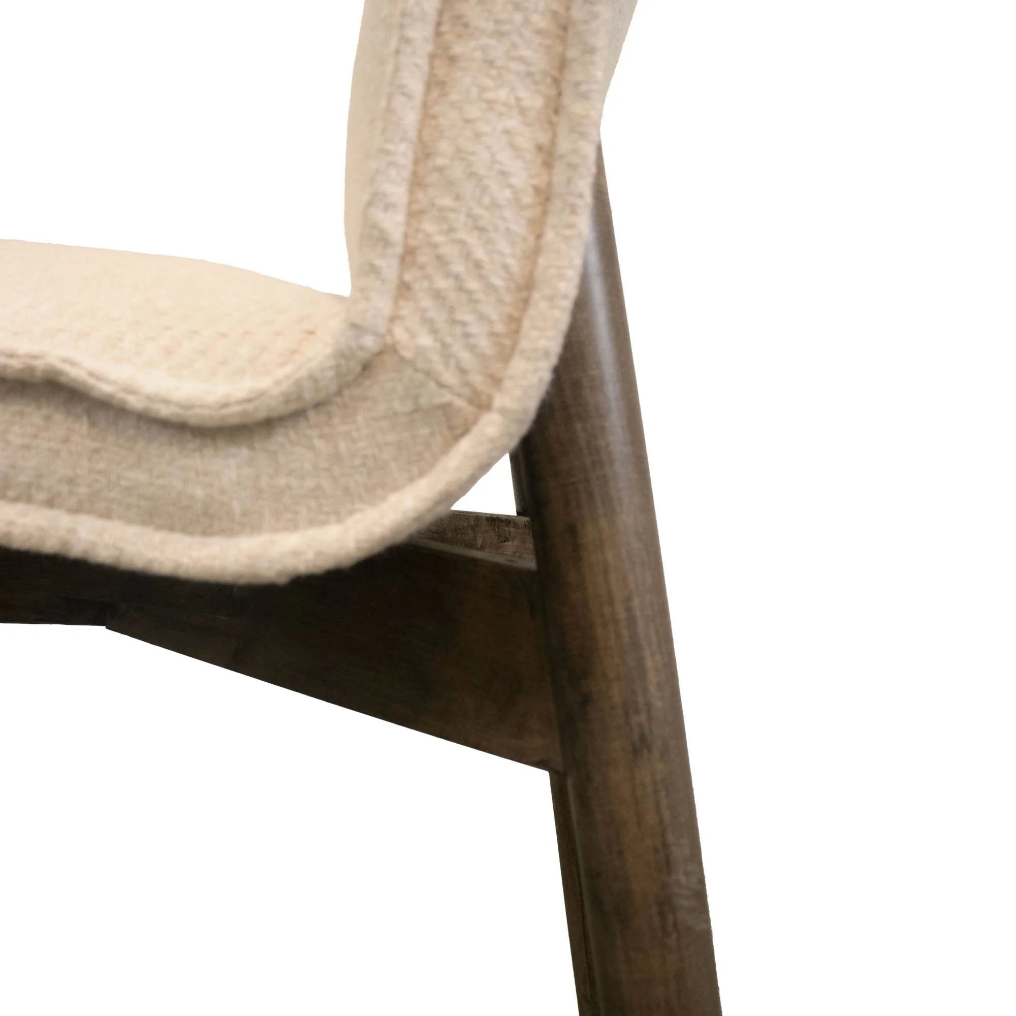 Franklyn Dining Chair - Crosshatch Pebble Cream - Image 6