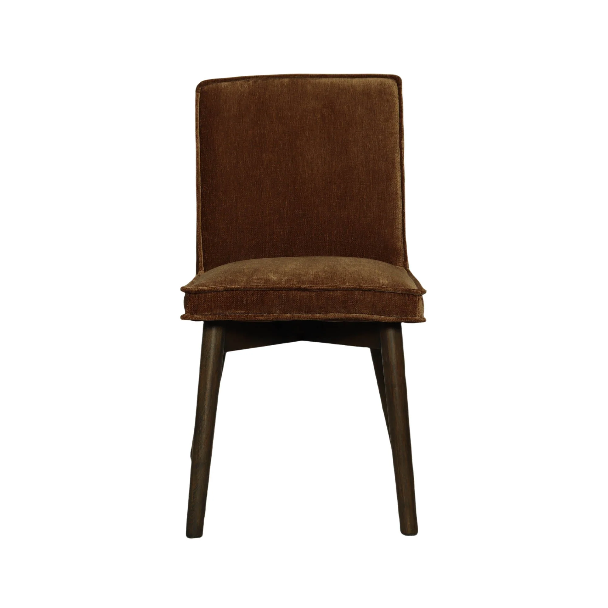 Franklyn Dining Chair - Distressed Velvet Bronze - Image 4
