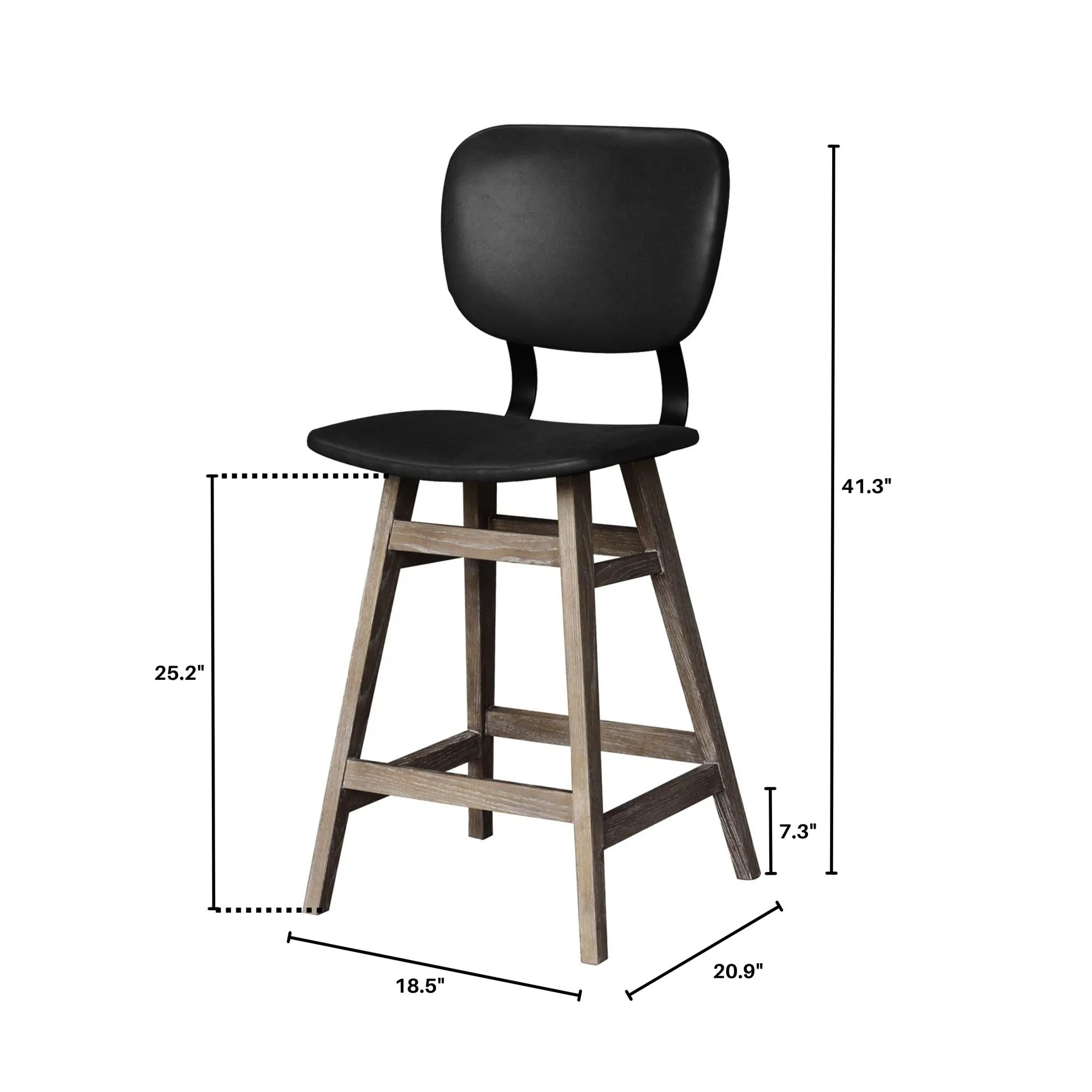 Fraser Counter Stool - Antique Black - Image 5