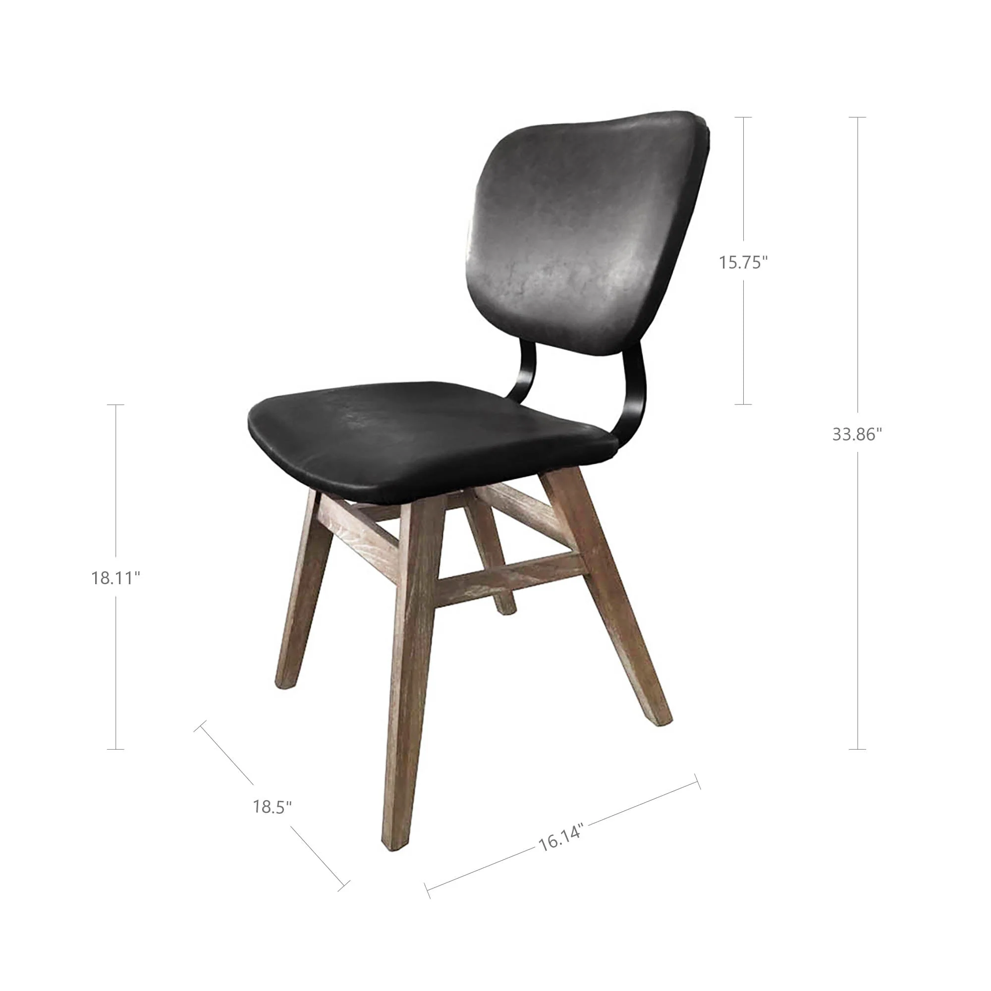 Fraser Dining Chair - Antique Black - Image 5