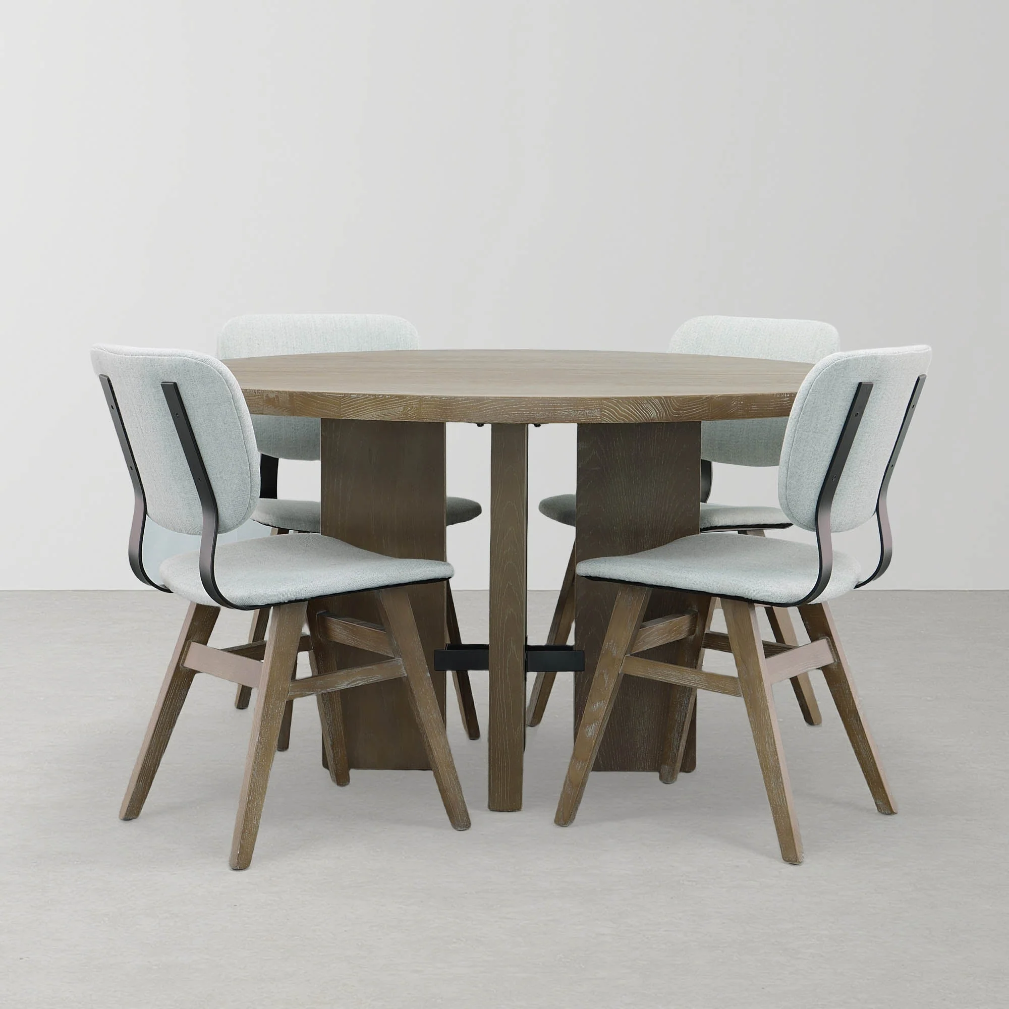 Fraser Dining Chair - Tweed Haze - Image 9
